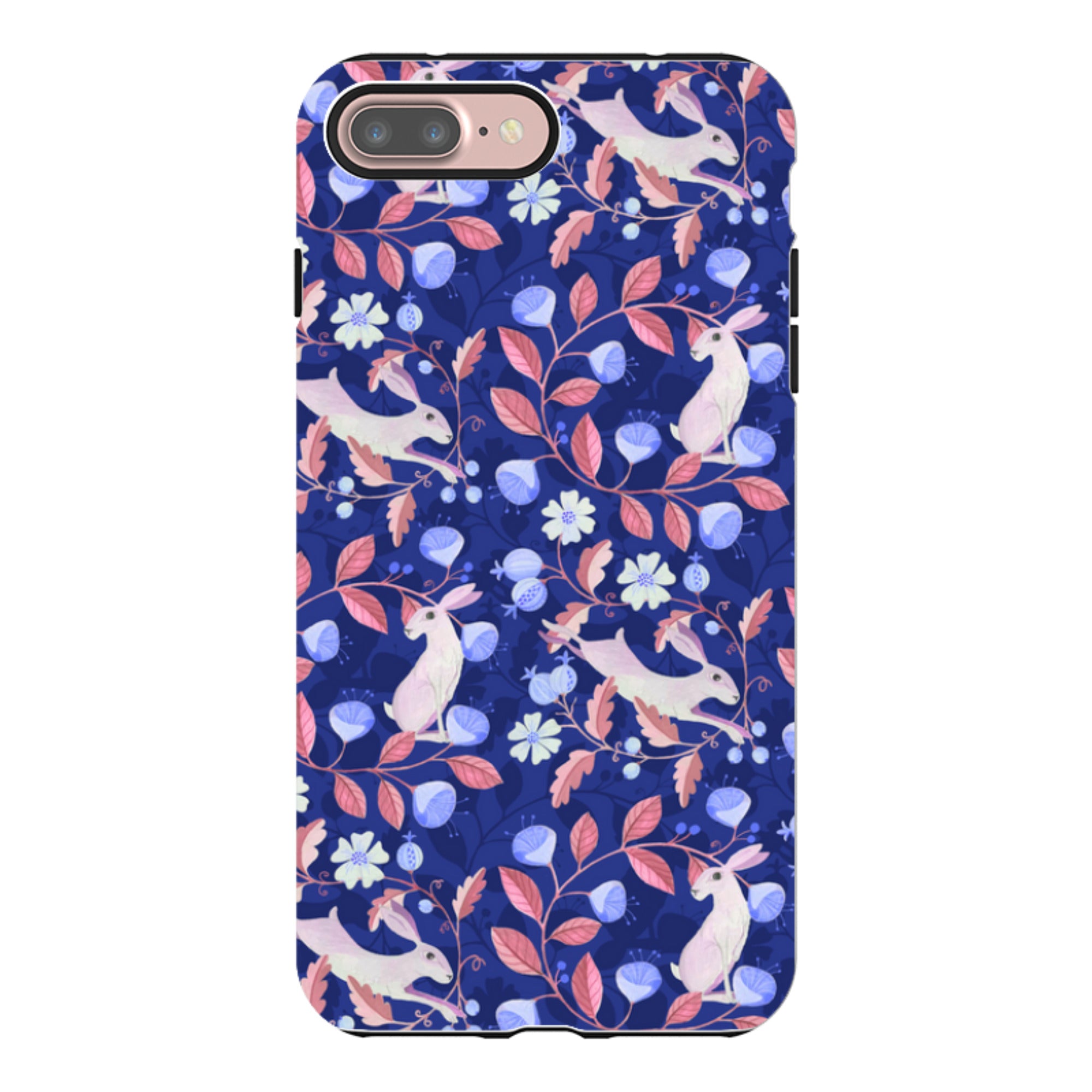 iPhone Tough Case - Hare Pattern By Bex Parkin