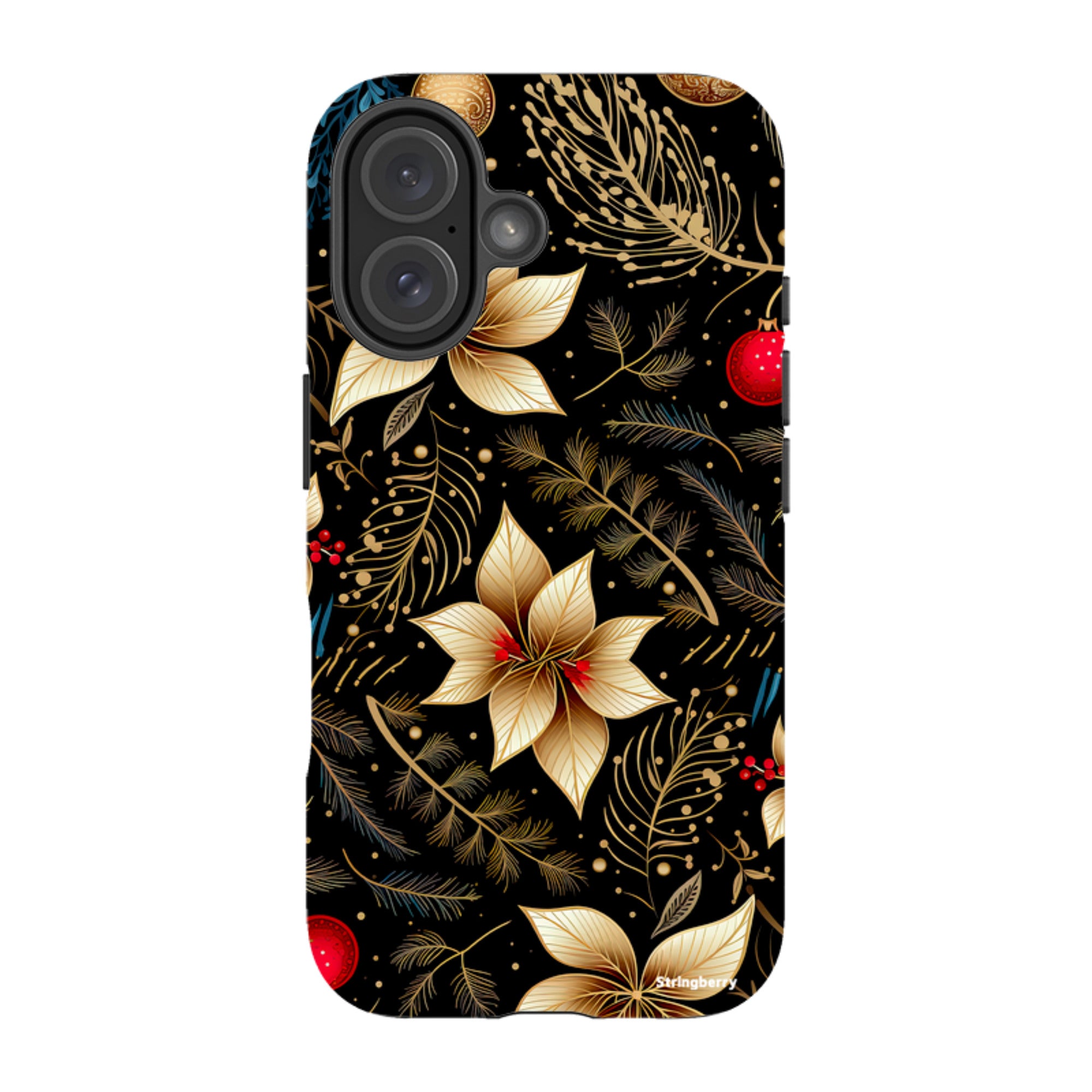 iPhone Tough Case - Golden Winter Floral
