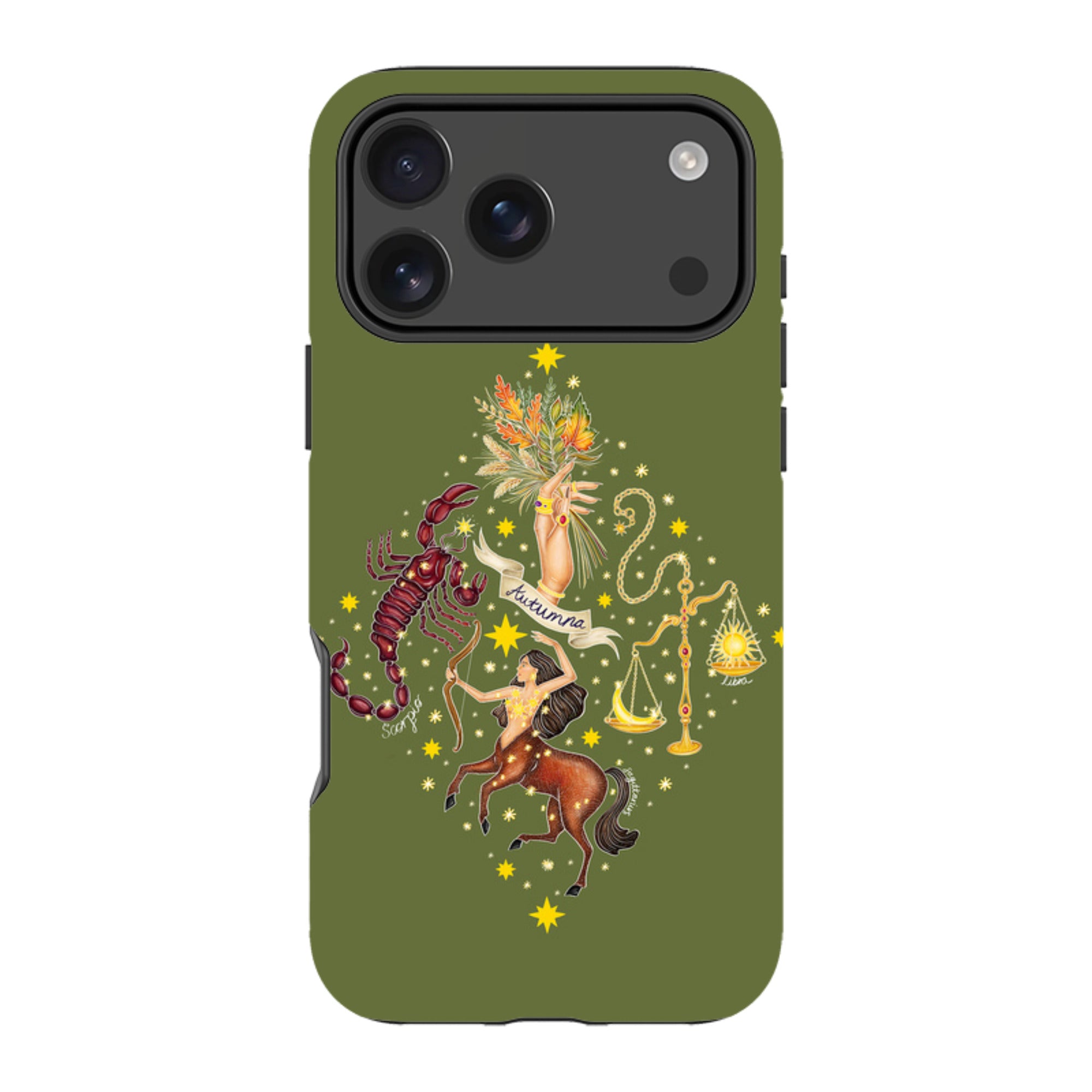 iPhone Tough Case - Autumn Zodiac By Catherine Rowe
