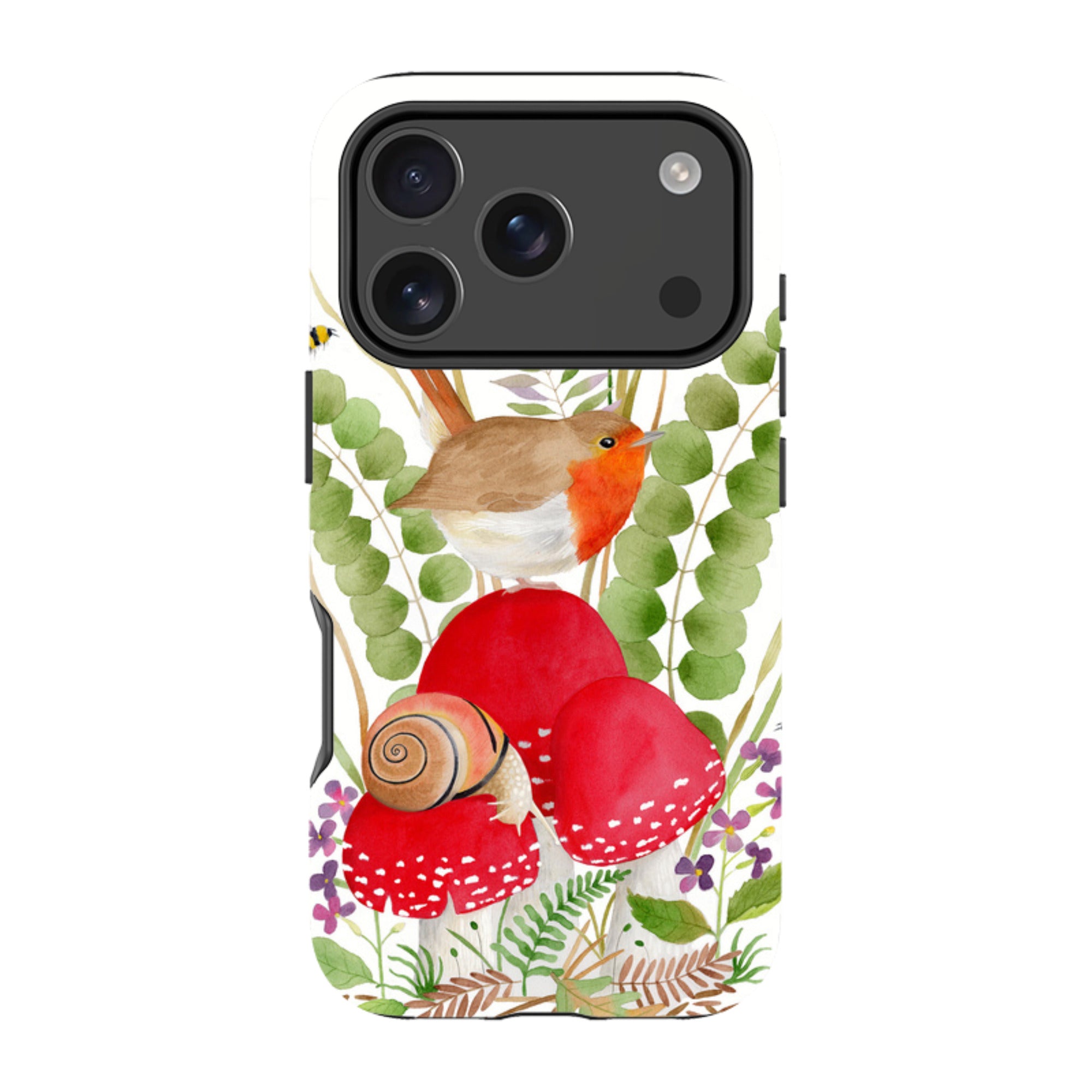 iPhone Tough Case - Robin And Snail By Bex Parkin