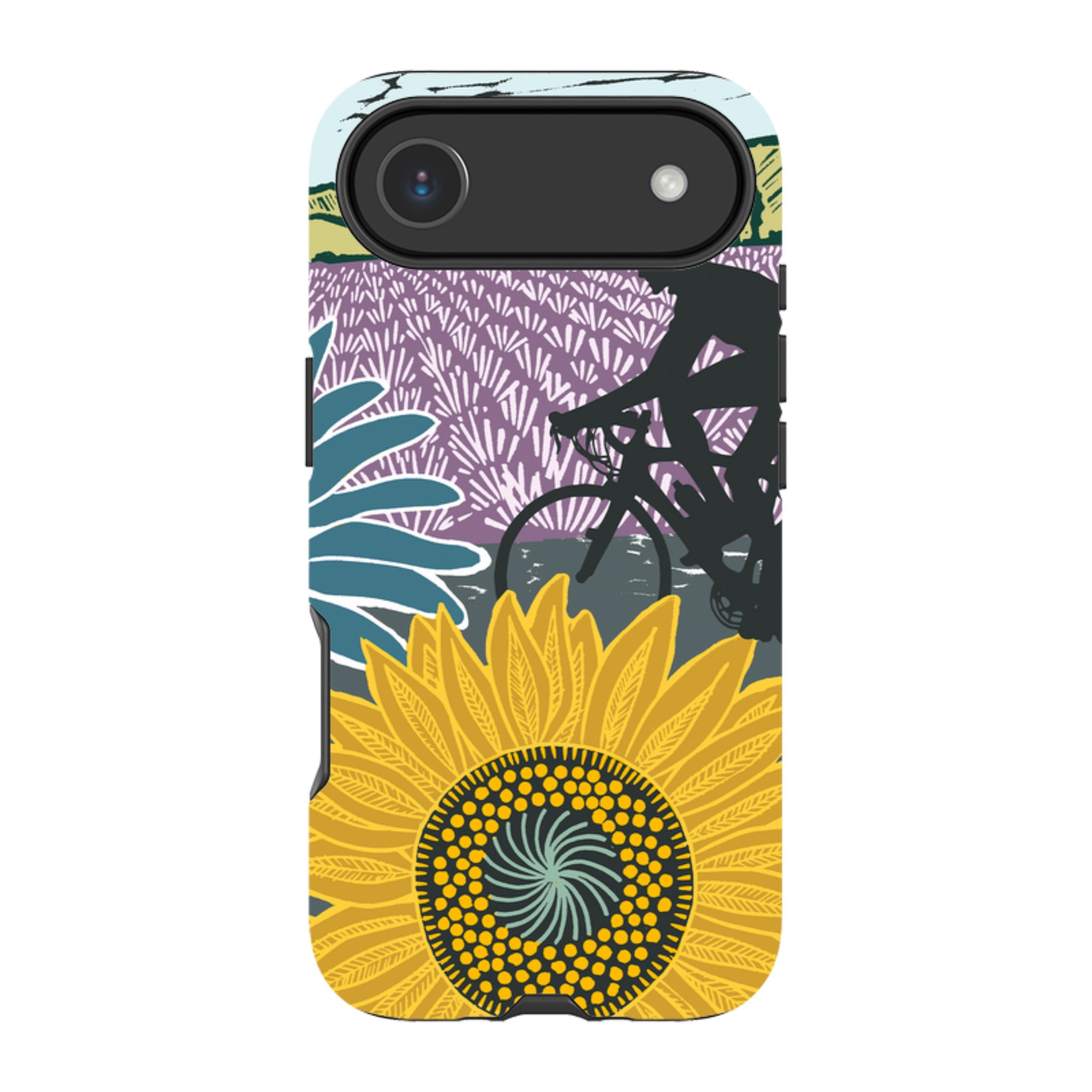 iPhone Tough Case - Bike And Sunflowers By Kate Heiss