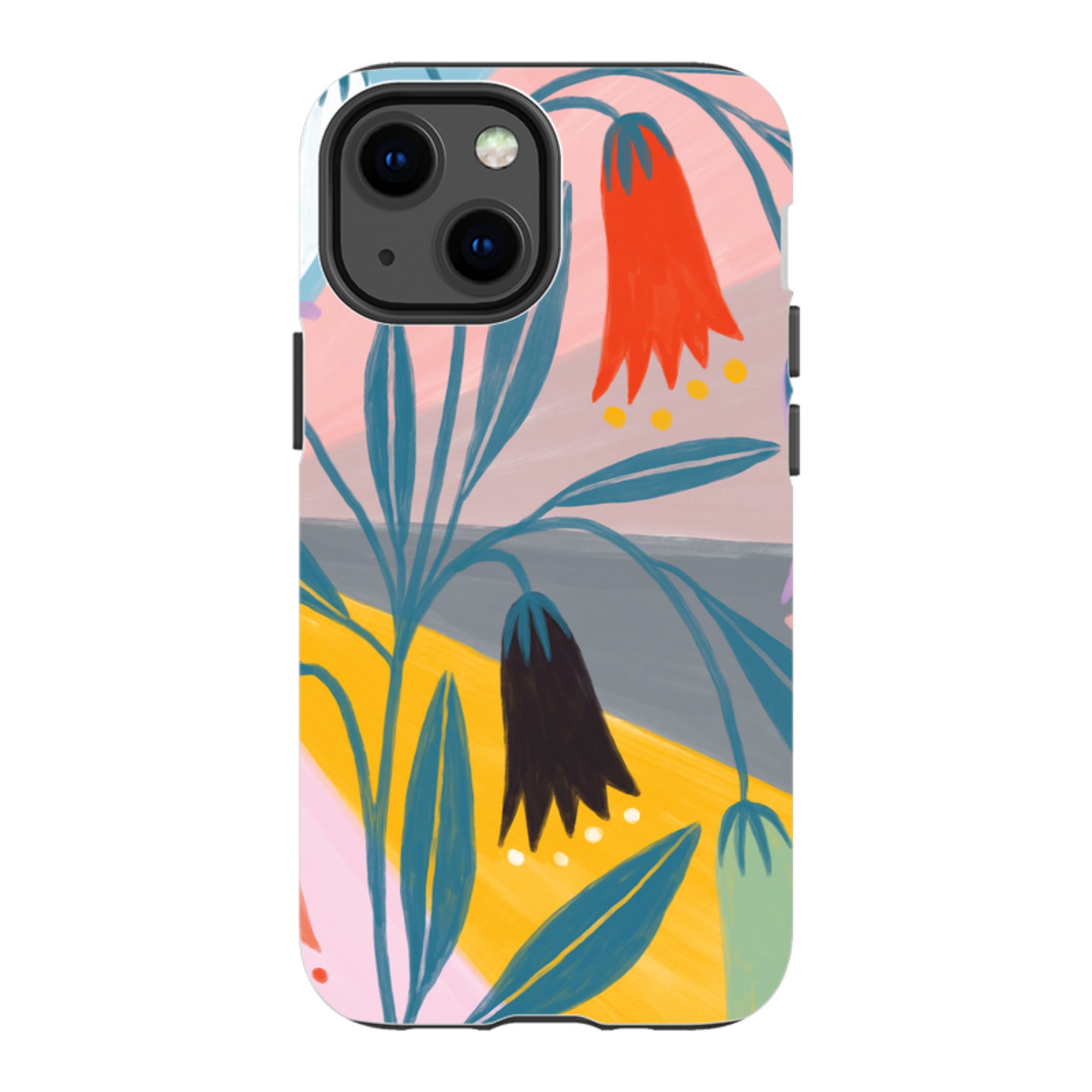 iPhone Tough Case - Bell Flowers By Lee Foster Wilson