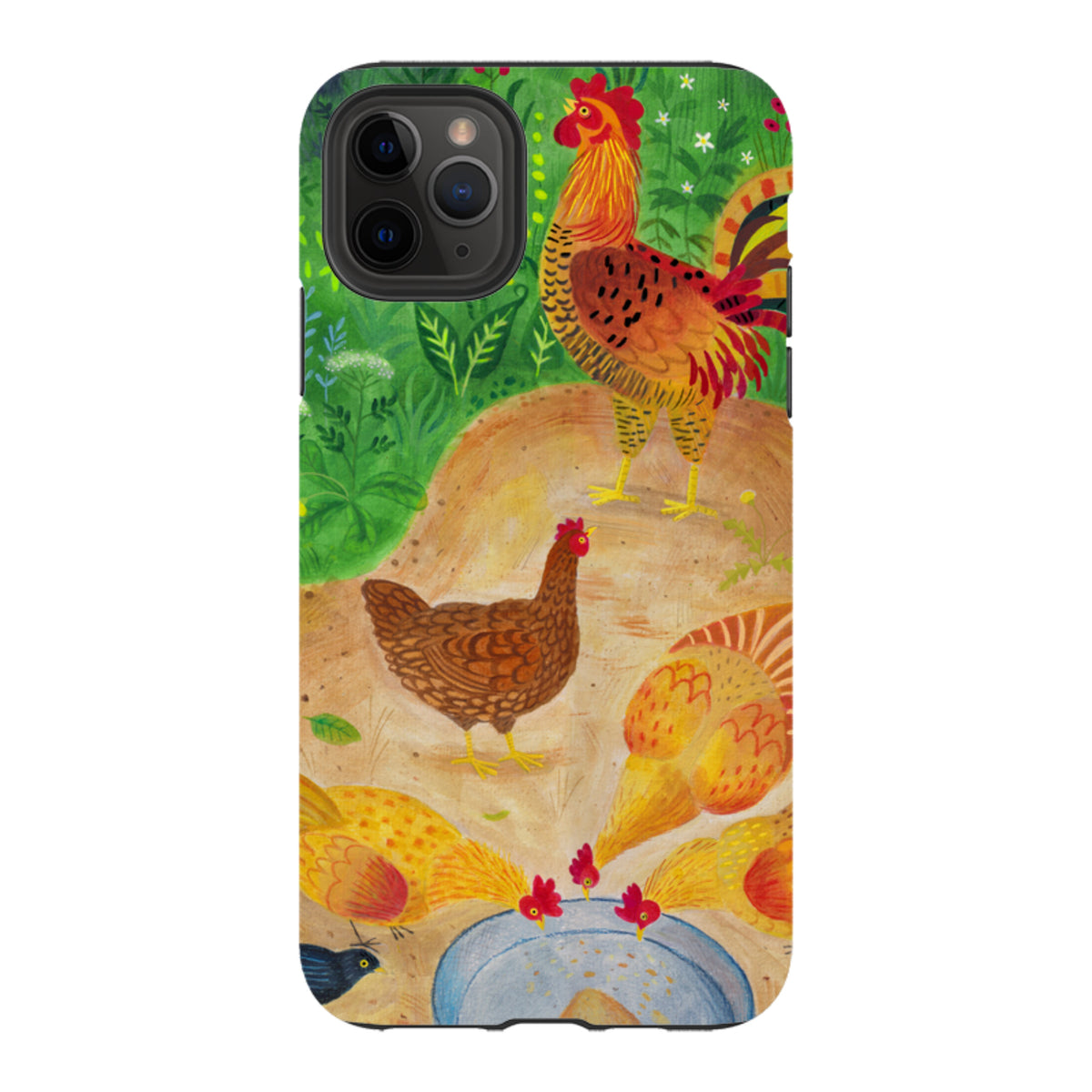 iPhone Tough Case - Chickens By Bex Parkin