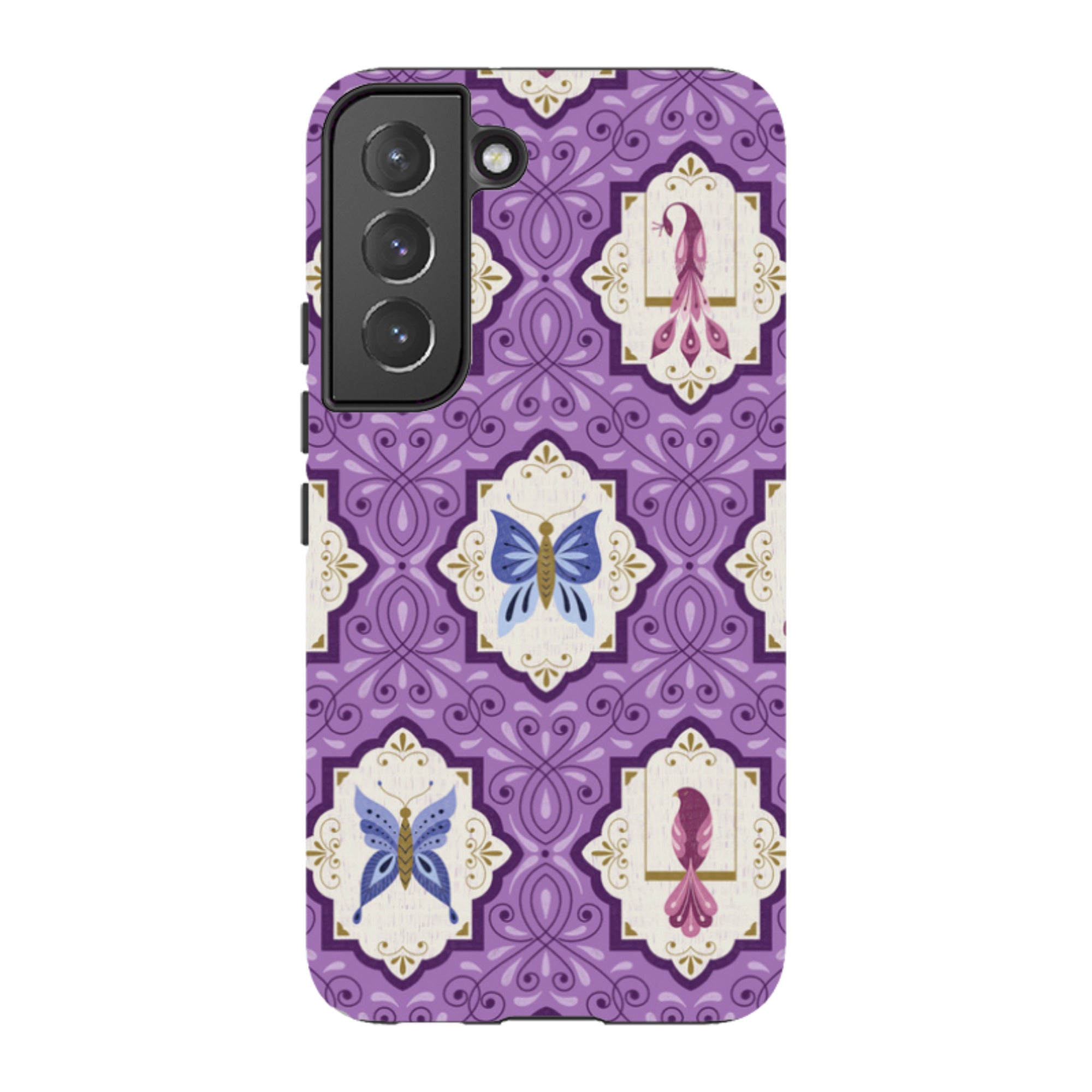 Samsung Tough Case - Wingframes Med Purple By Jenny Zemanek
