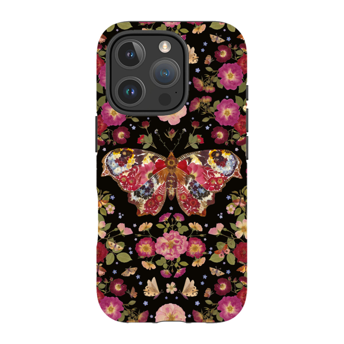 iPhone Tough Case - Midnight Butterfly By Helen Ahpornsiri