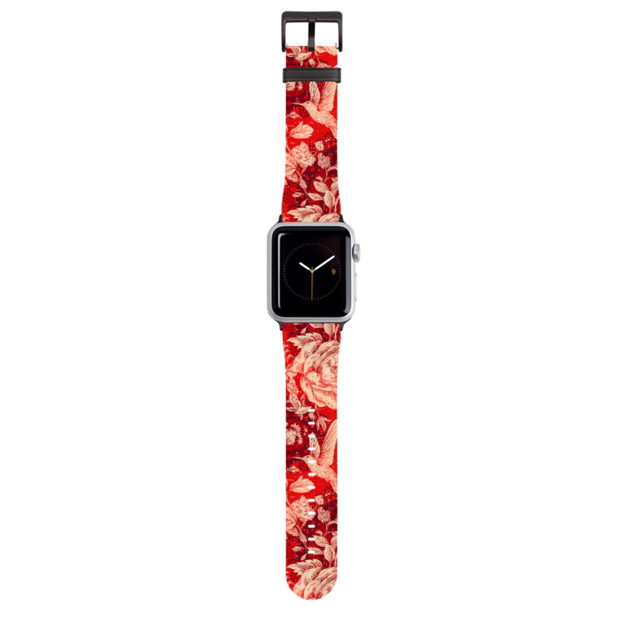 Red Peonies Apple Watch Strap