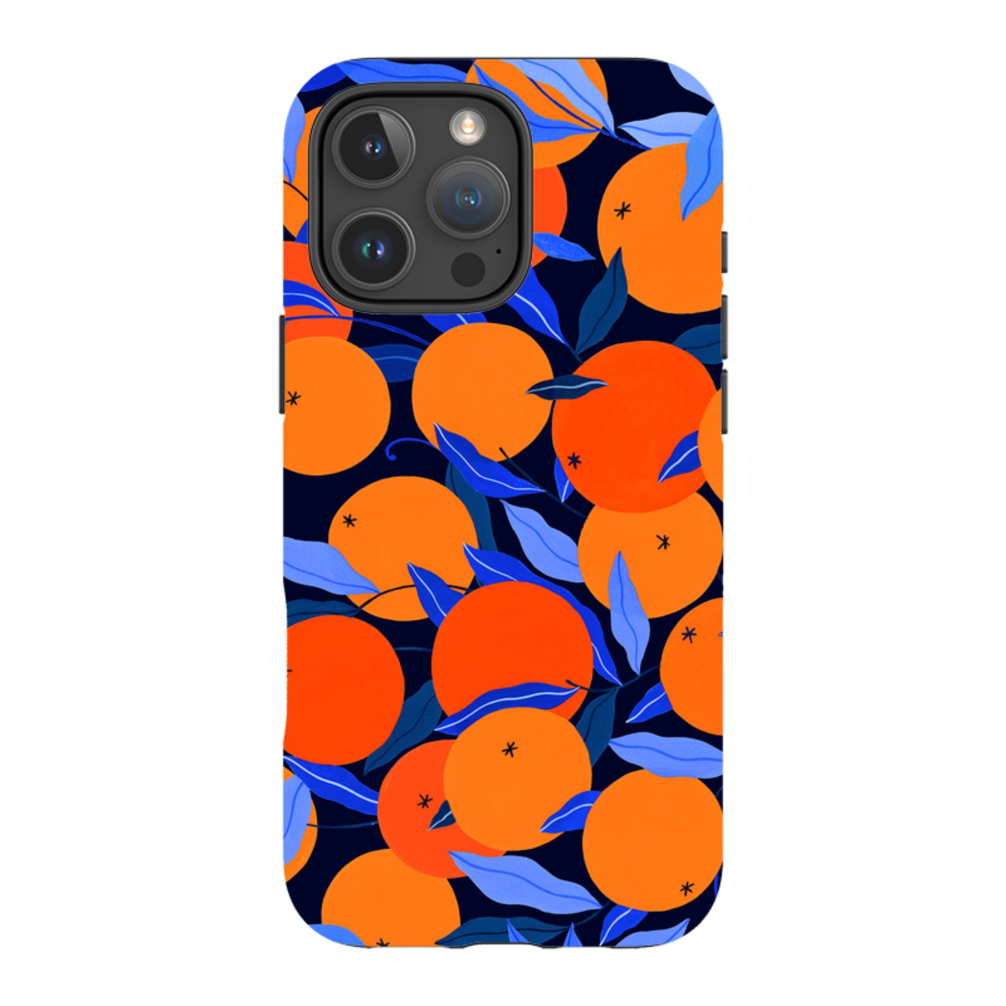 iPhone MagSafe Tough Case -  Arancello Navy Pattern By Madalina Andronic