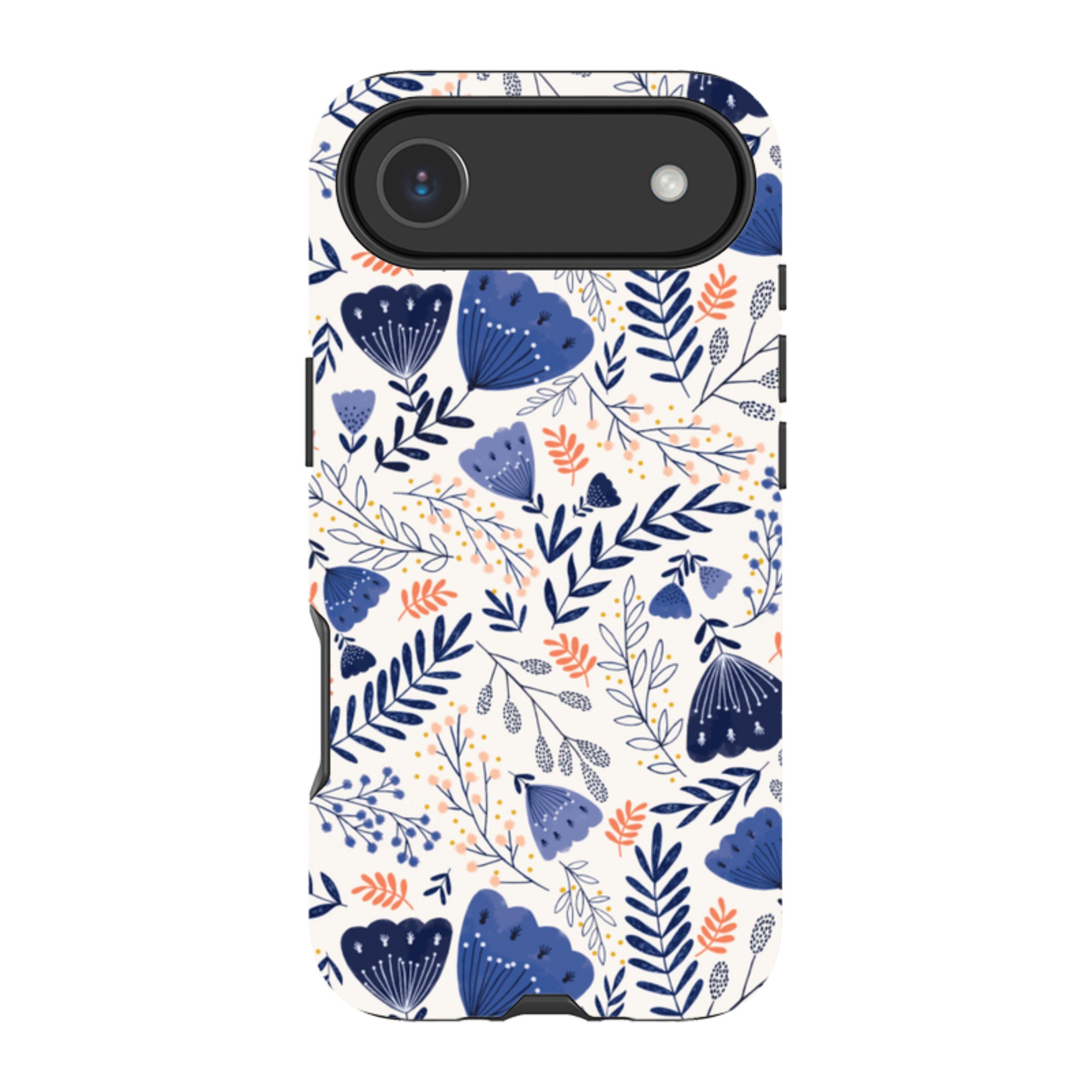 iPhone MagSafe Tough Case -  Blue Floral By Jade Mosinski