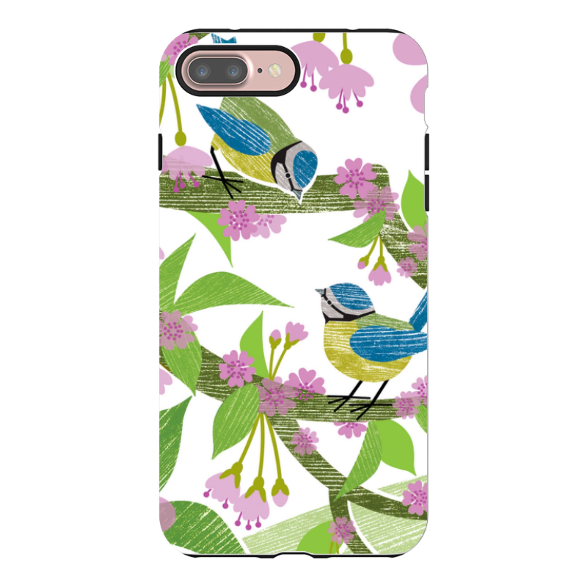 iPhone Tough Case - Blue Tits And Blossom By Liane Payne