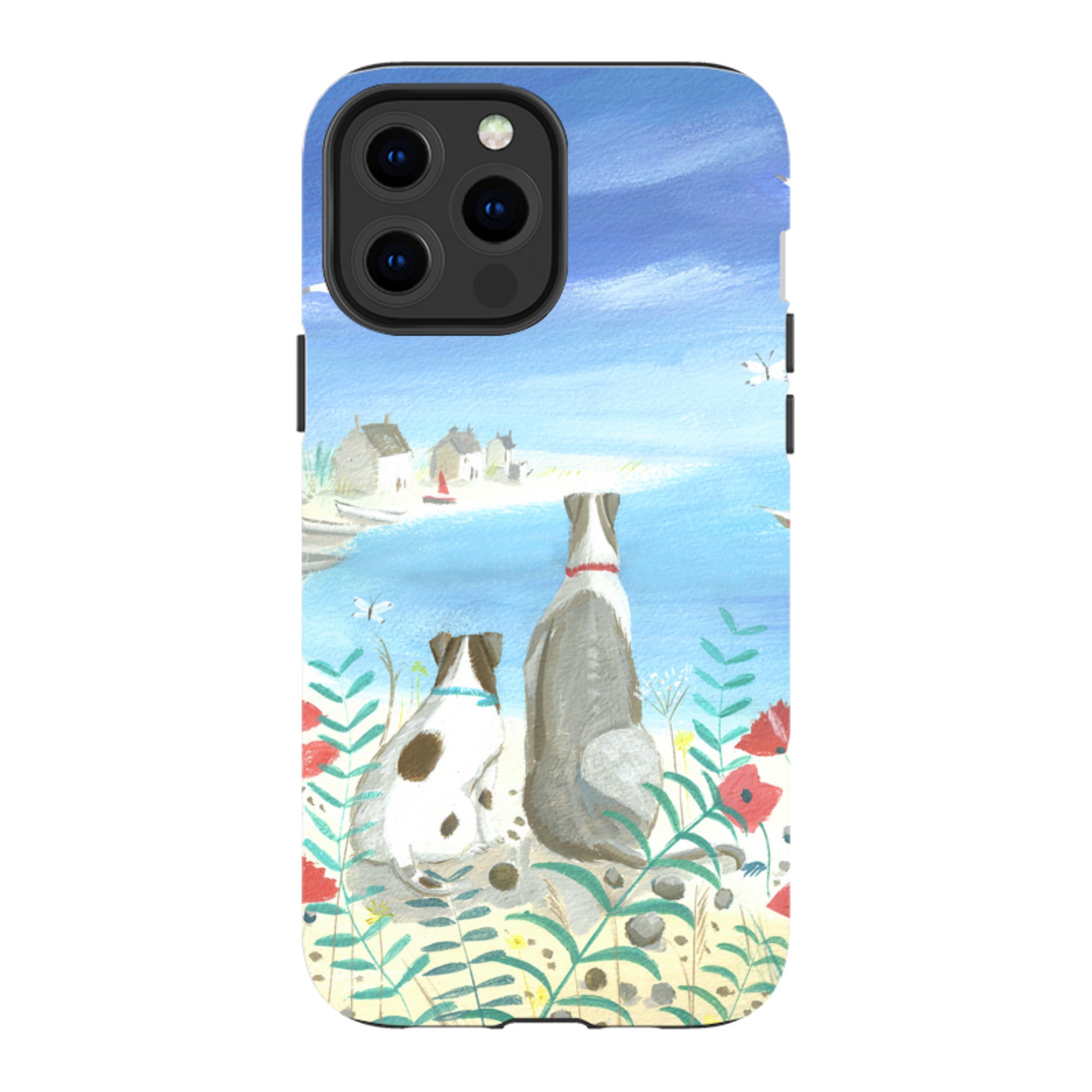 iPhone Tough Case - Beach Dogs By Mary Stubberfield