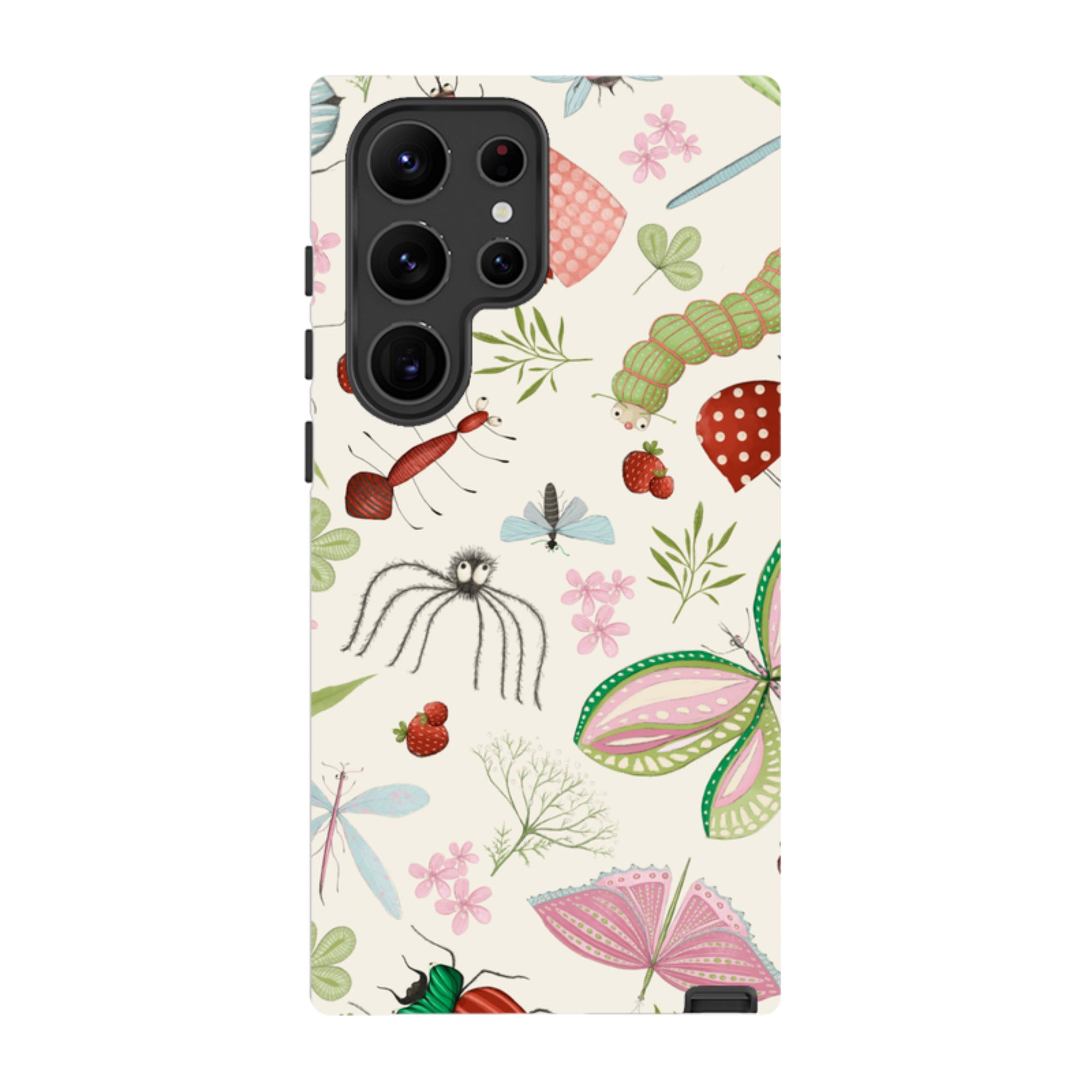 Samsung Tough Case - Insects Pattern By Maja Lindberg