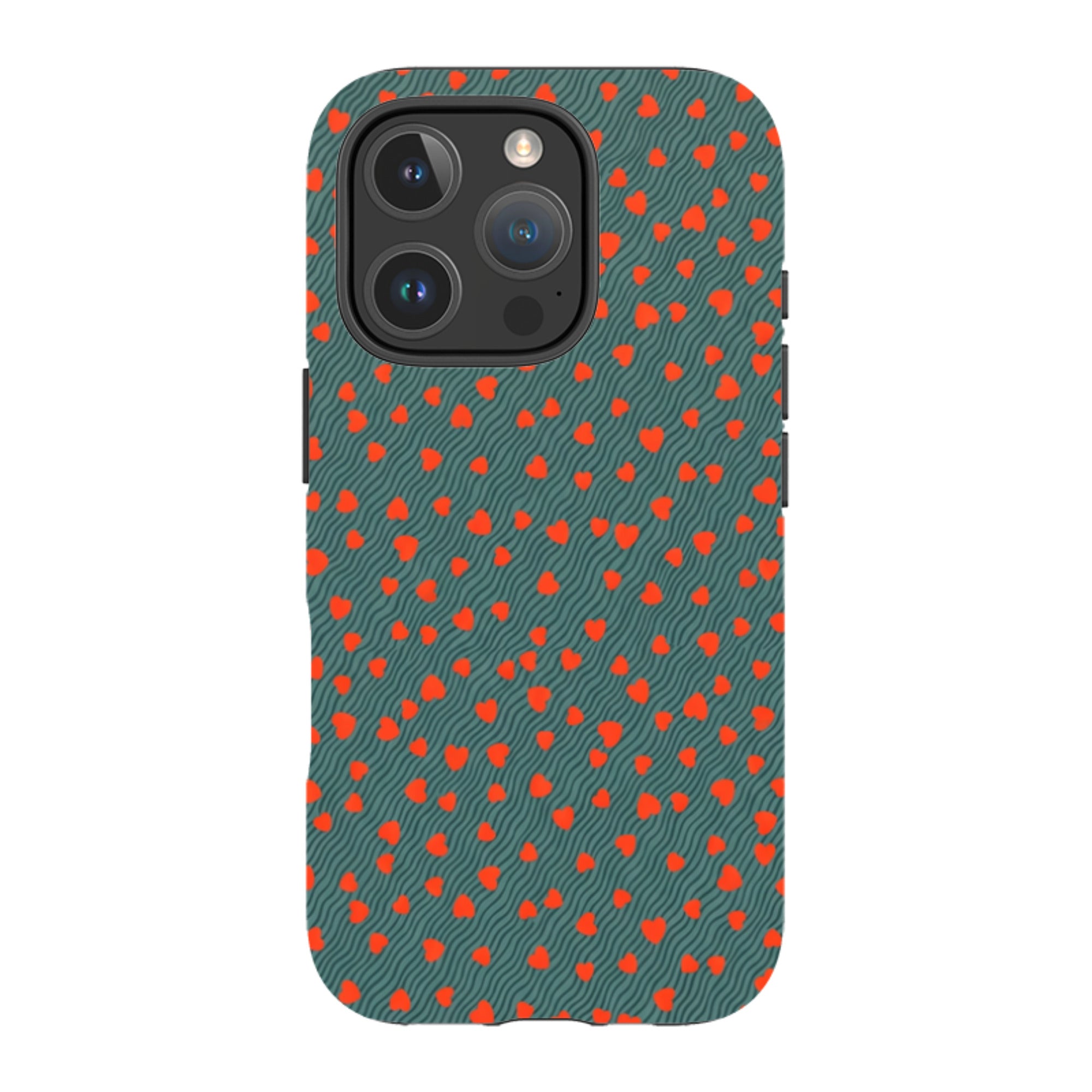 iPhone MagSafe Tough Case - Red Hearts