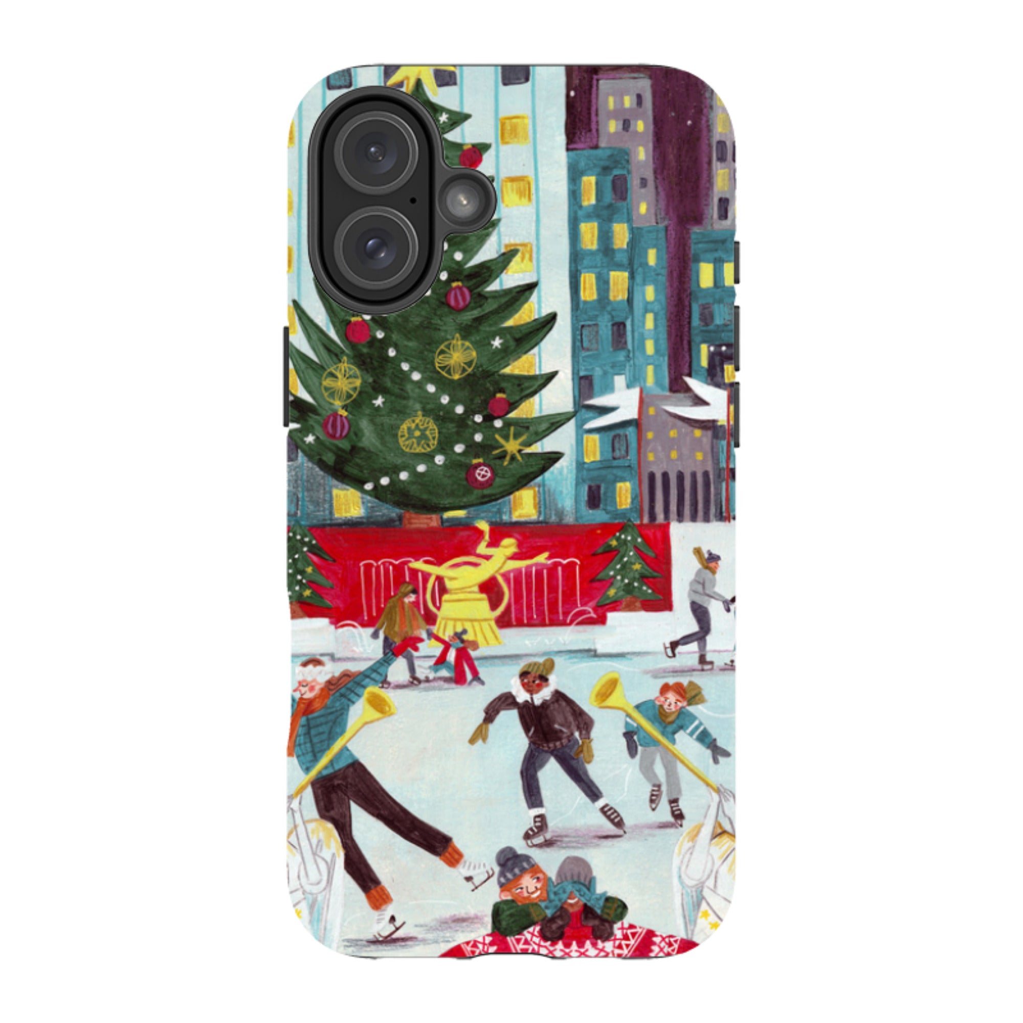iPhone Tough Case - Xmas In New York By Caroline Bonne Muller
