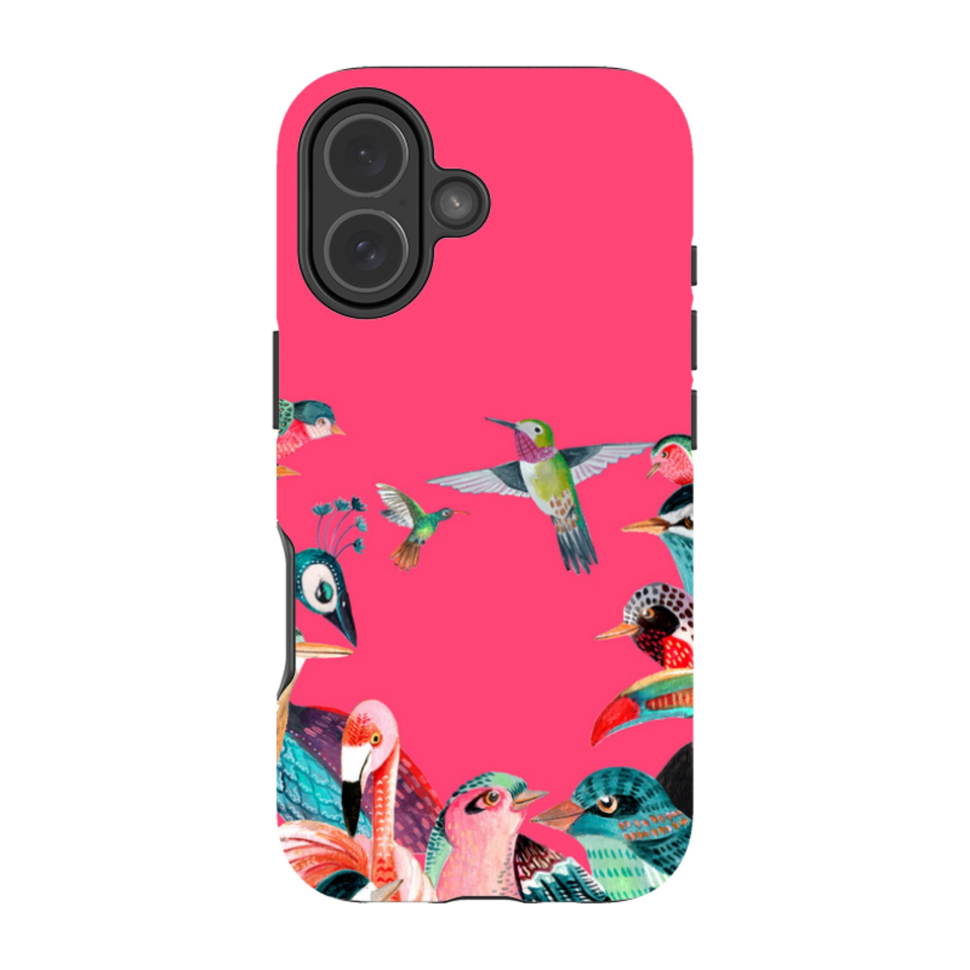 iPhone MagSafe Tough Case -  Pink Birds By Caroline Bonne Muller