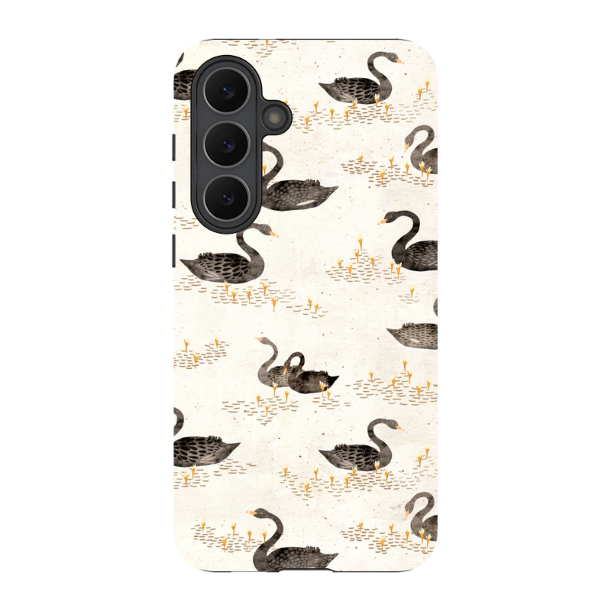 Samsung Tough Case - Swans Cream By Katherine Quinn