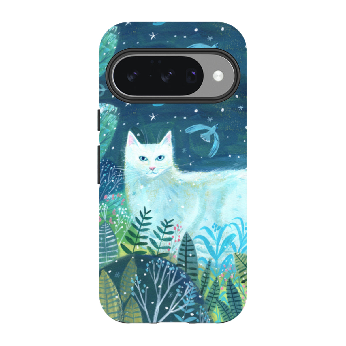 Google Tough Case - White Cat By Mary Stubberfield