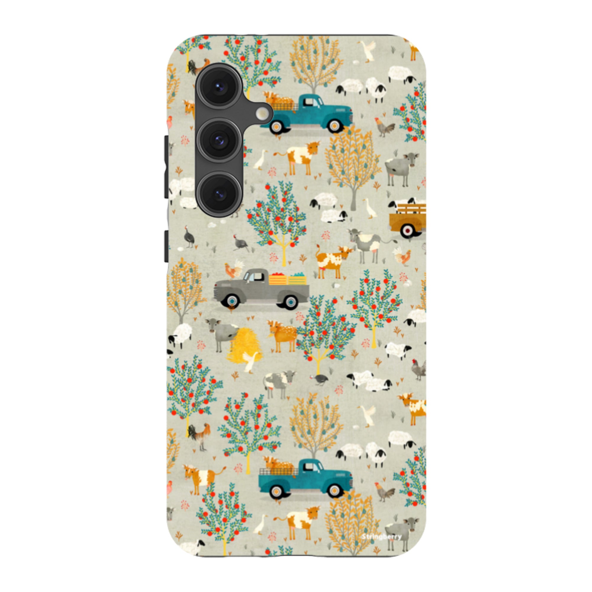Samsung Tough Case - Farm Life Grey By Katherine Quinn