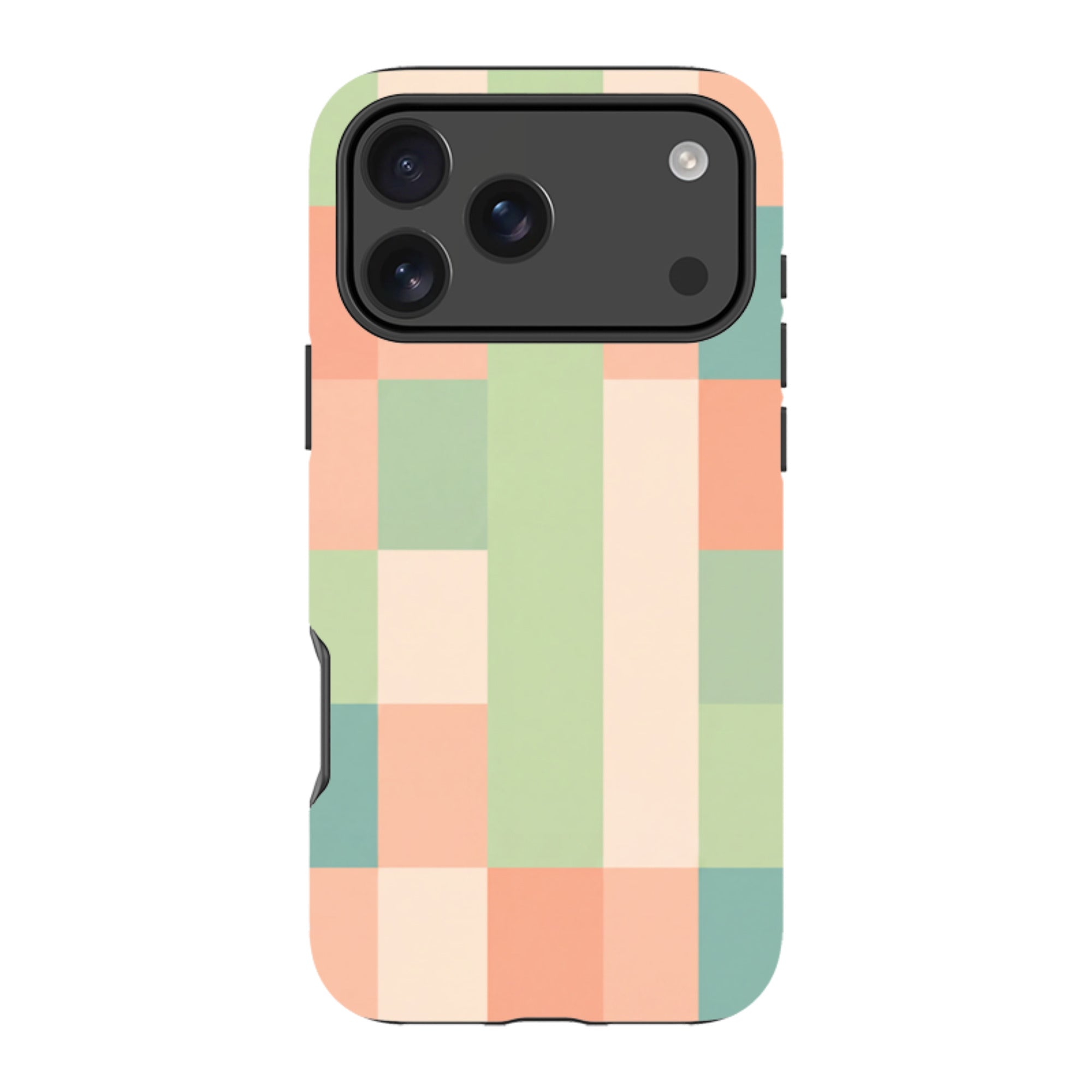 iPhone Tough Case - Pastel Gingham