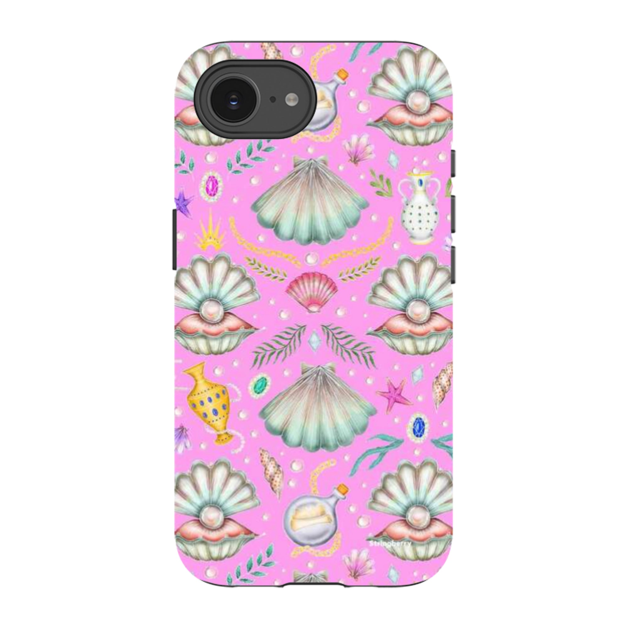 iPhone Tough Case - Pearl's Fantasy Candy Pink By Catherine Rowe