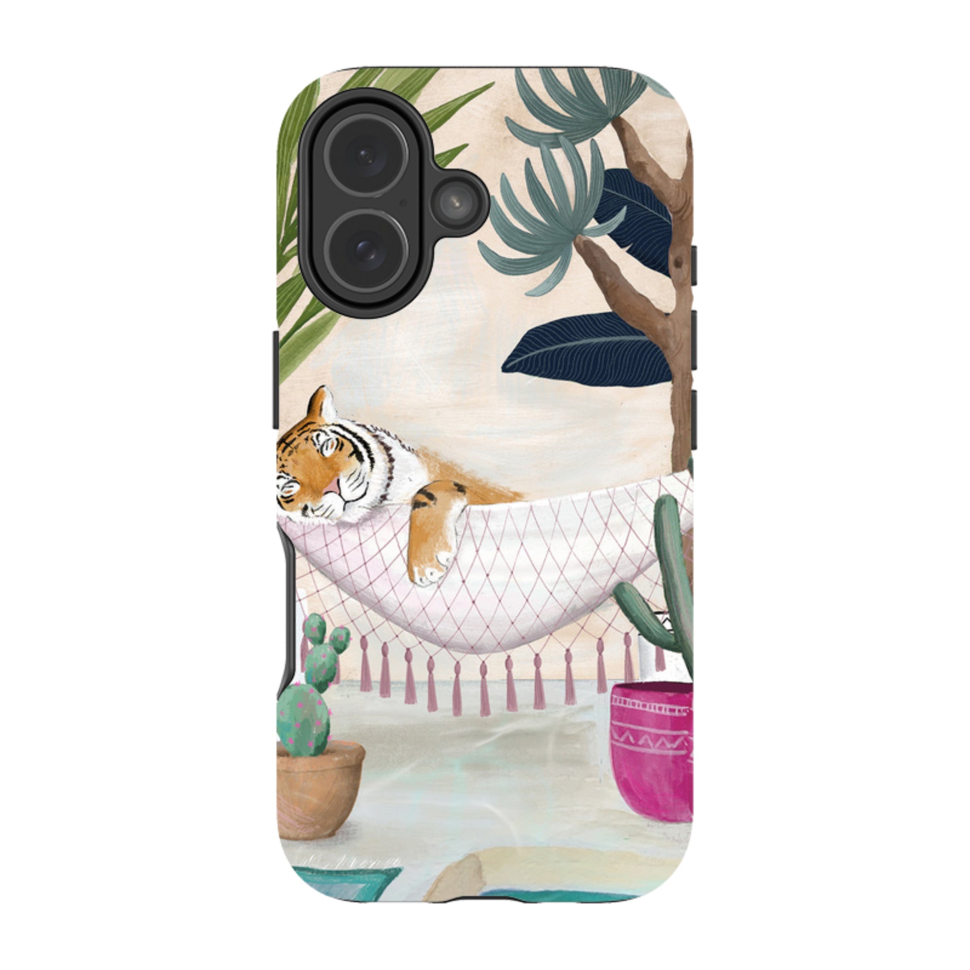 iPhone Tough Case - Tiger Hammock By Bex Parkin