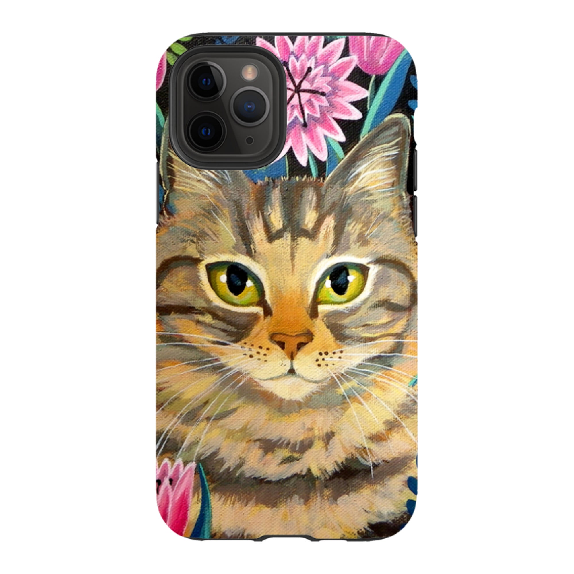iPhone Tough Case - Tabby Cat By Mary Stubberfield