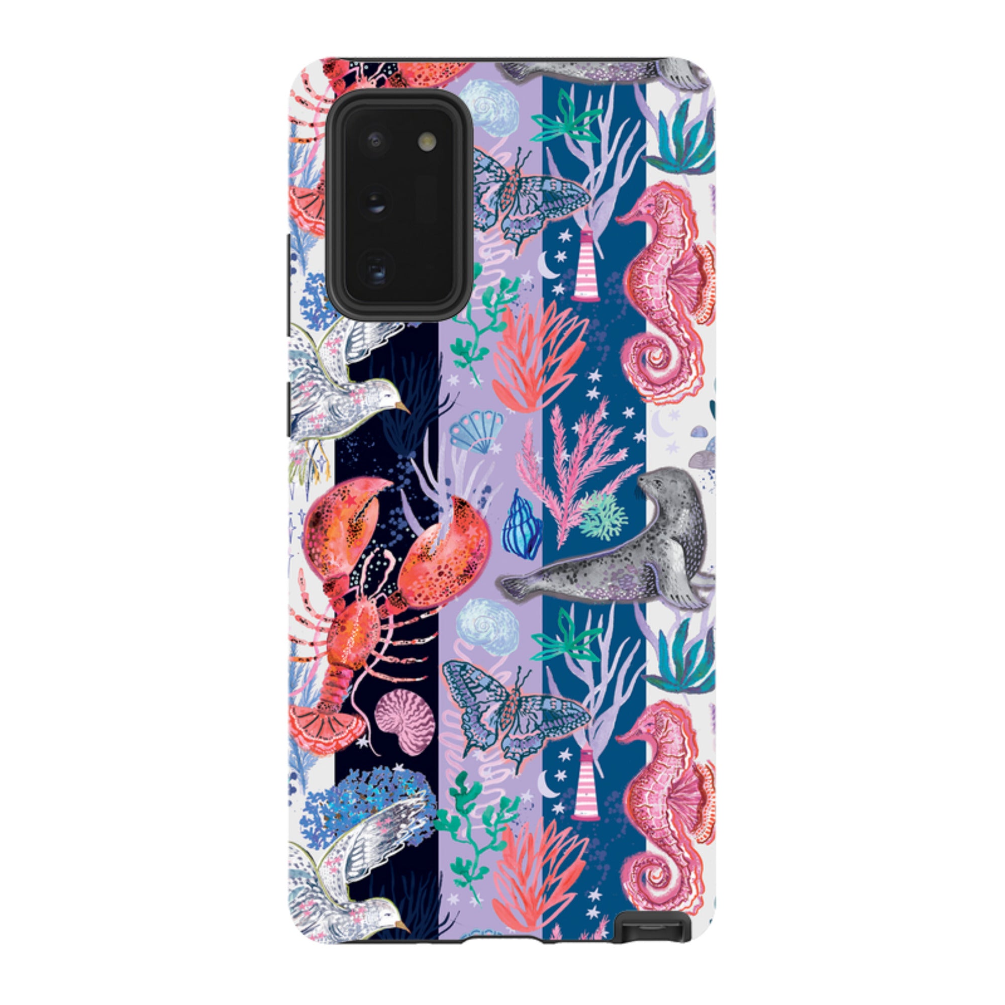 Samsung Tough  Case - Coastal Calling Stripe III By Emma Frances Grant