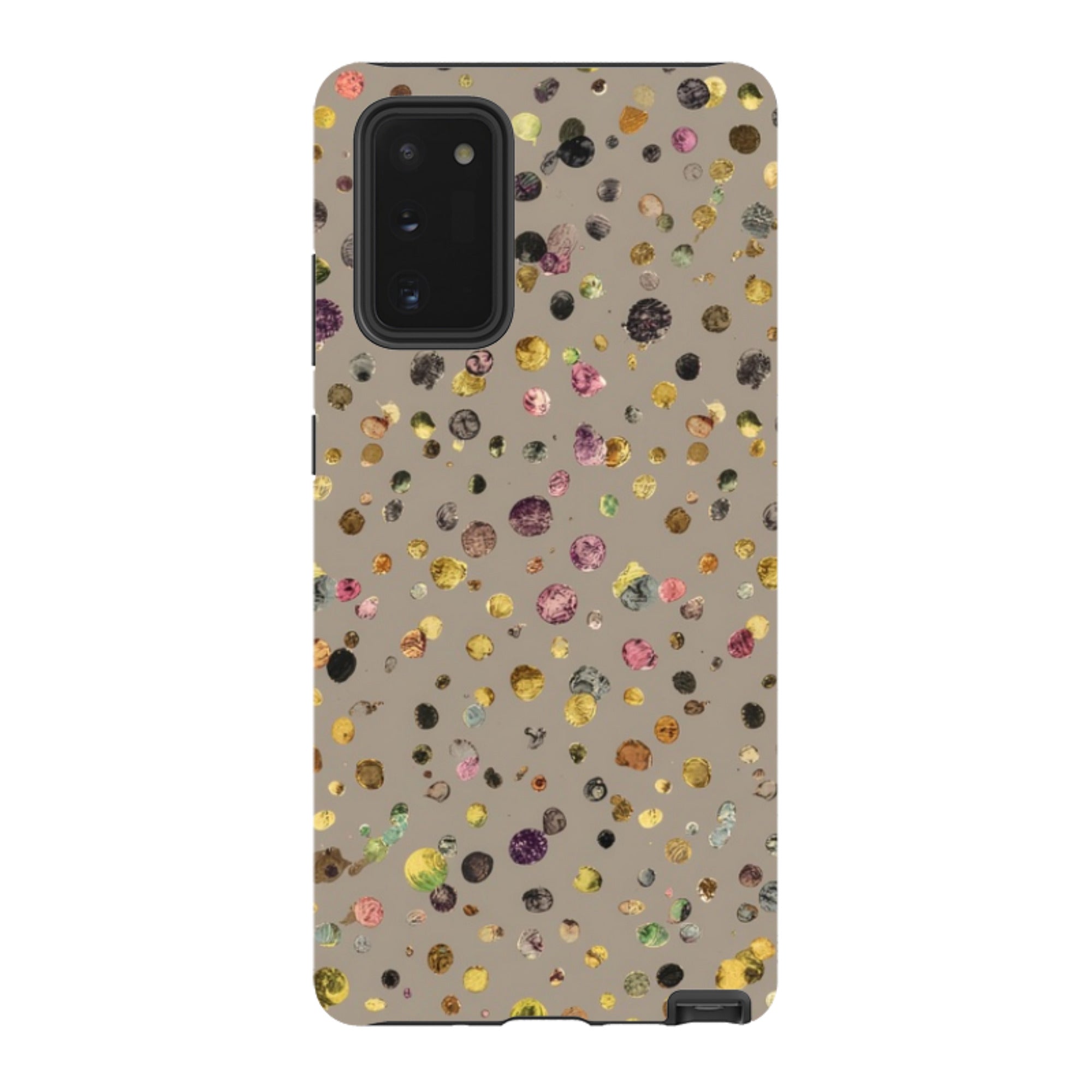 Samsung Tough  Case - Grey Polka