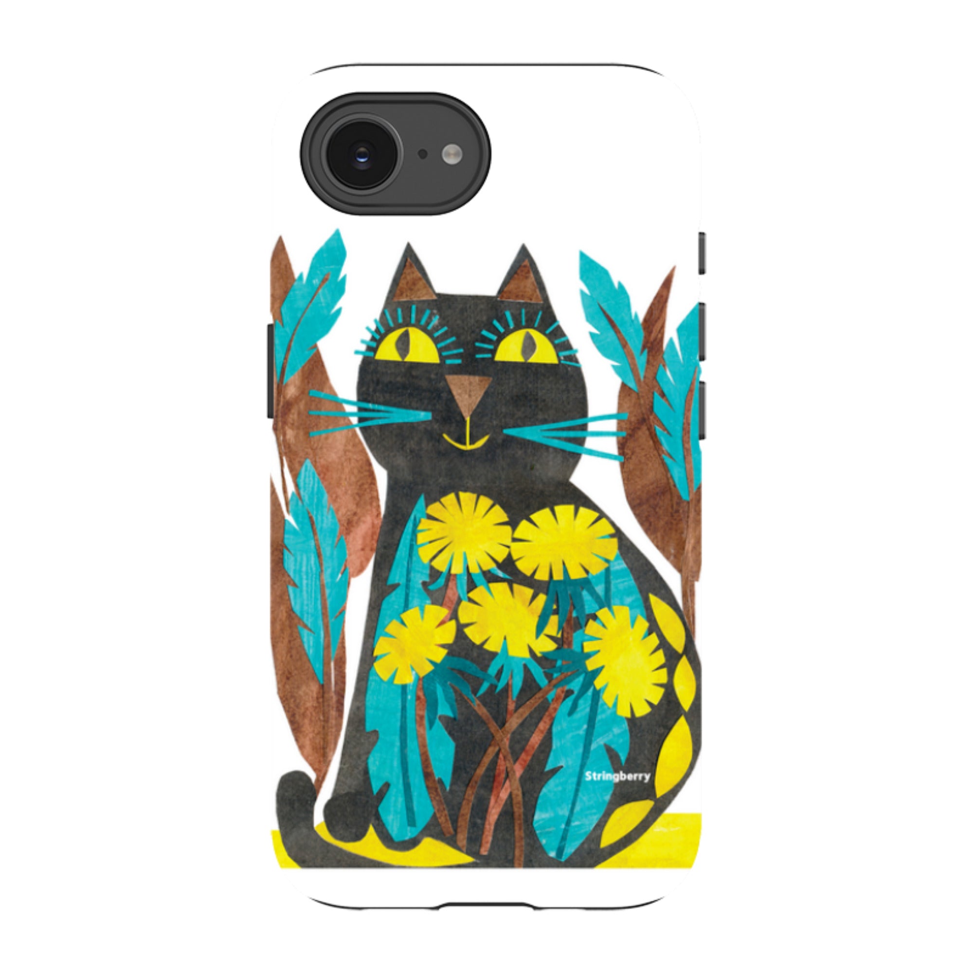 iPhone Tough Case - Folk Cat By Tracey English