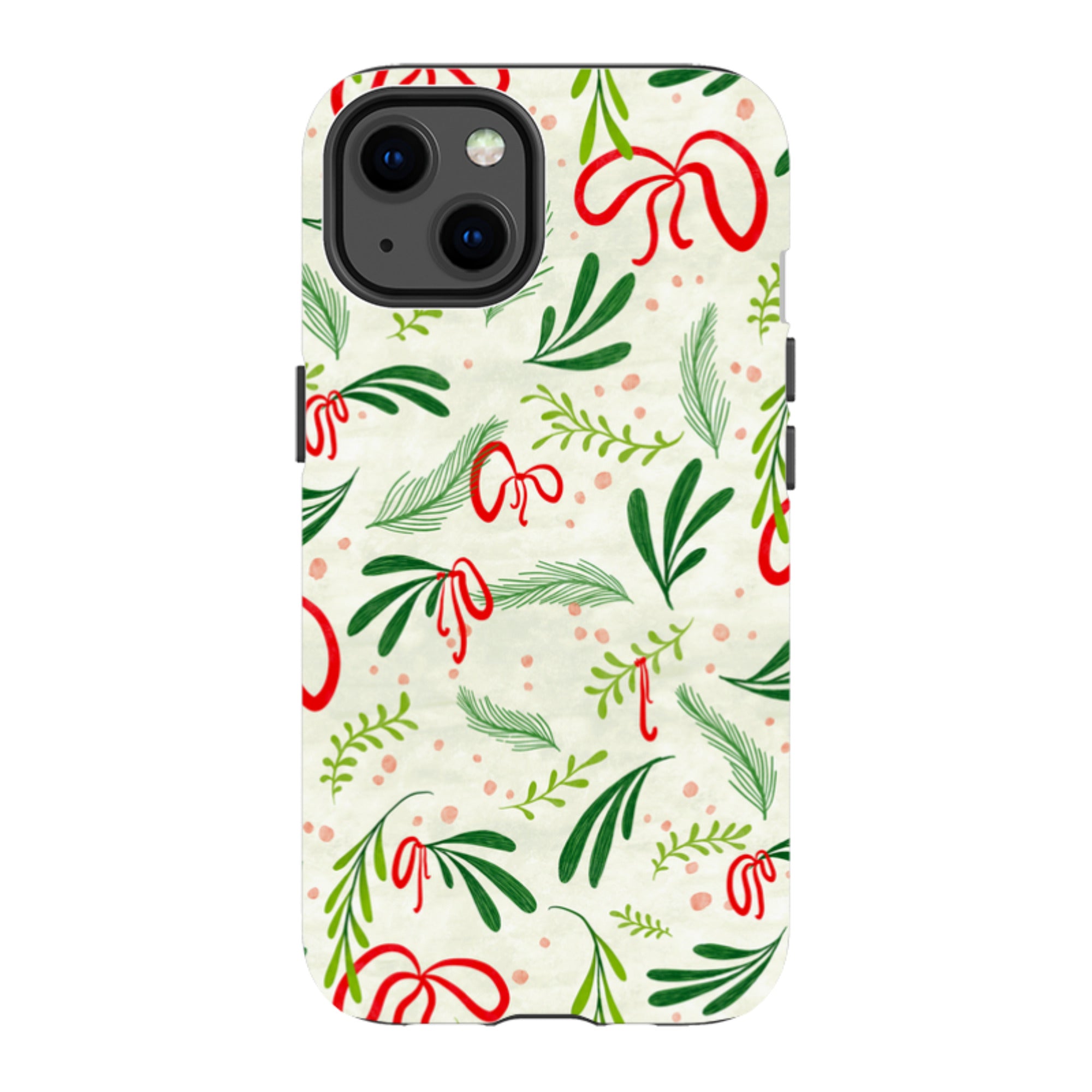 iPhone Tough Case - Christmas Bows By Katherine Quinn