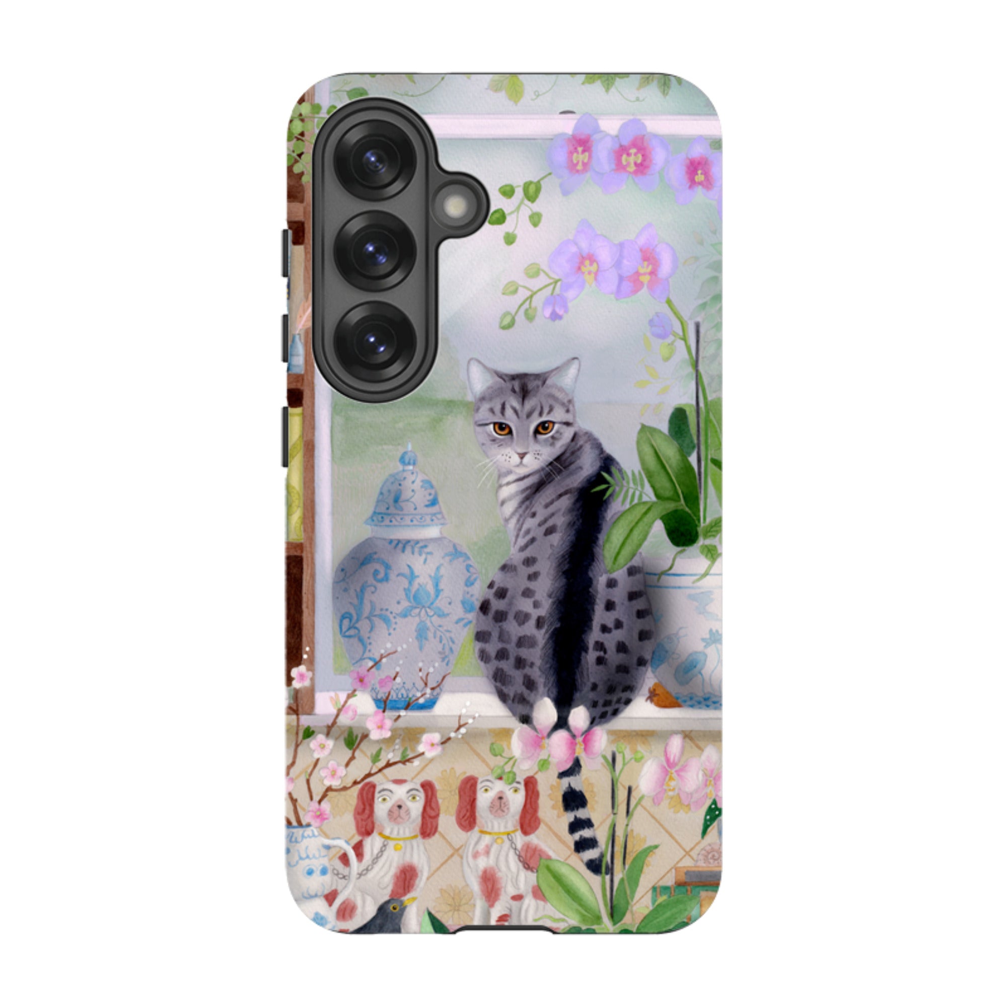 Samsung Tough Case - Cat In Window By Bex Parkin