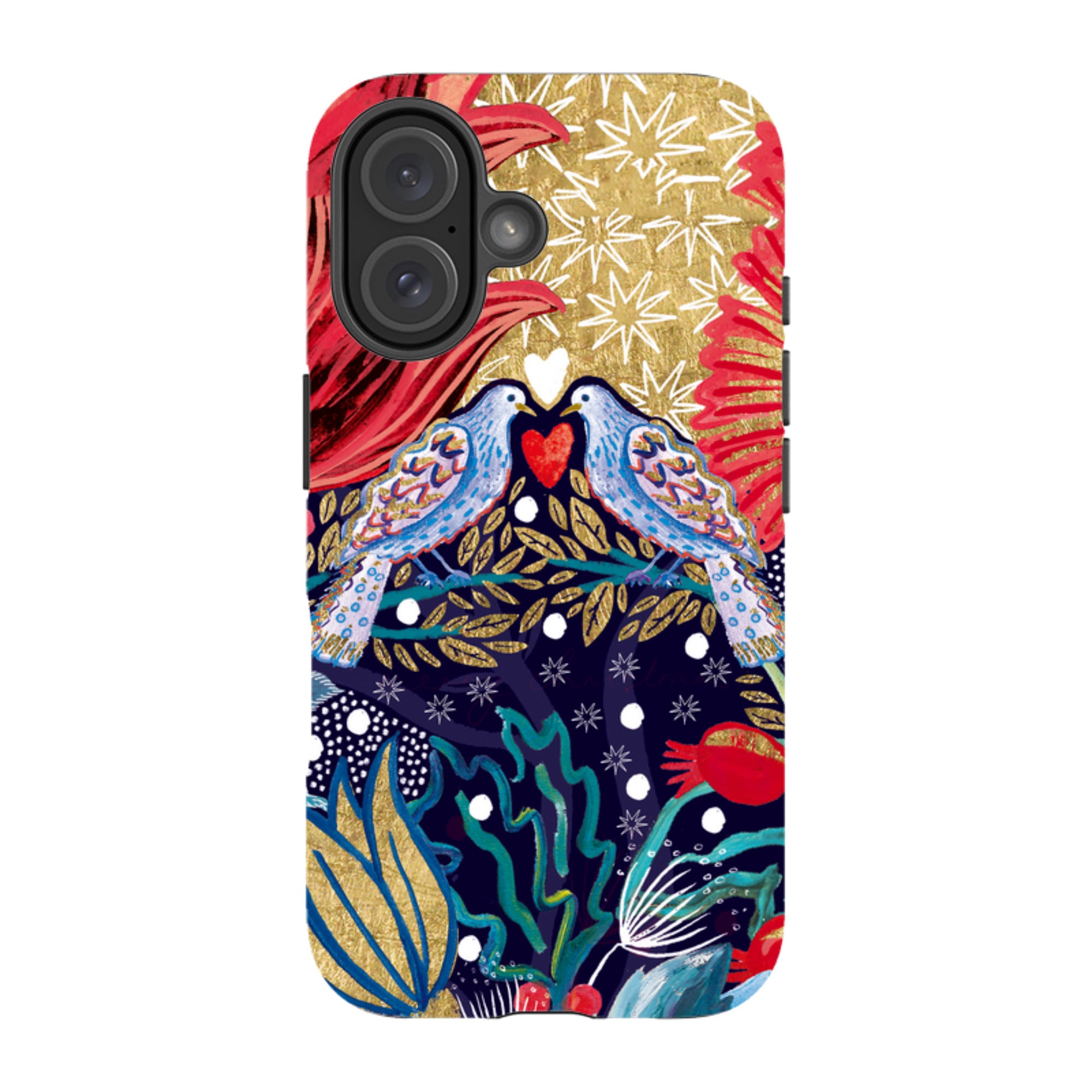 iPhone Tough Case - Turtle Doves By Emma Frances Grant