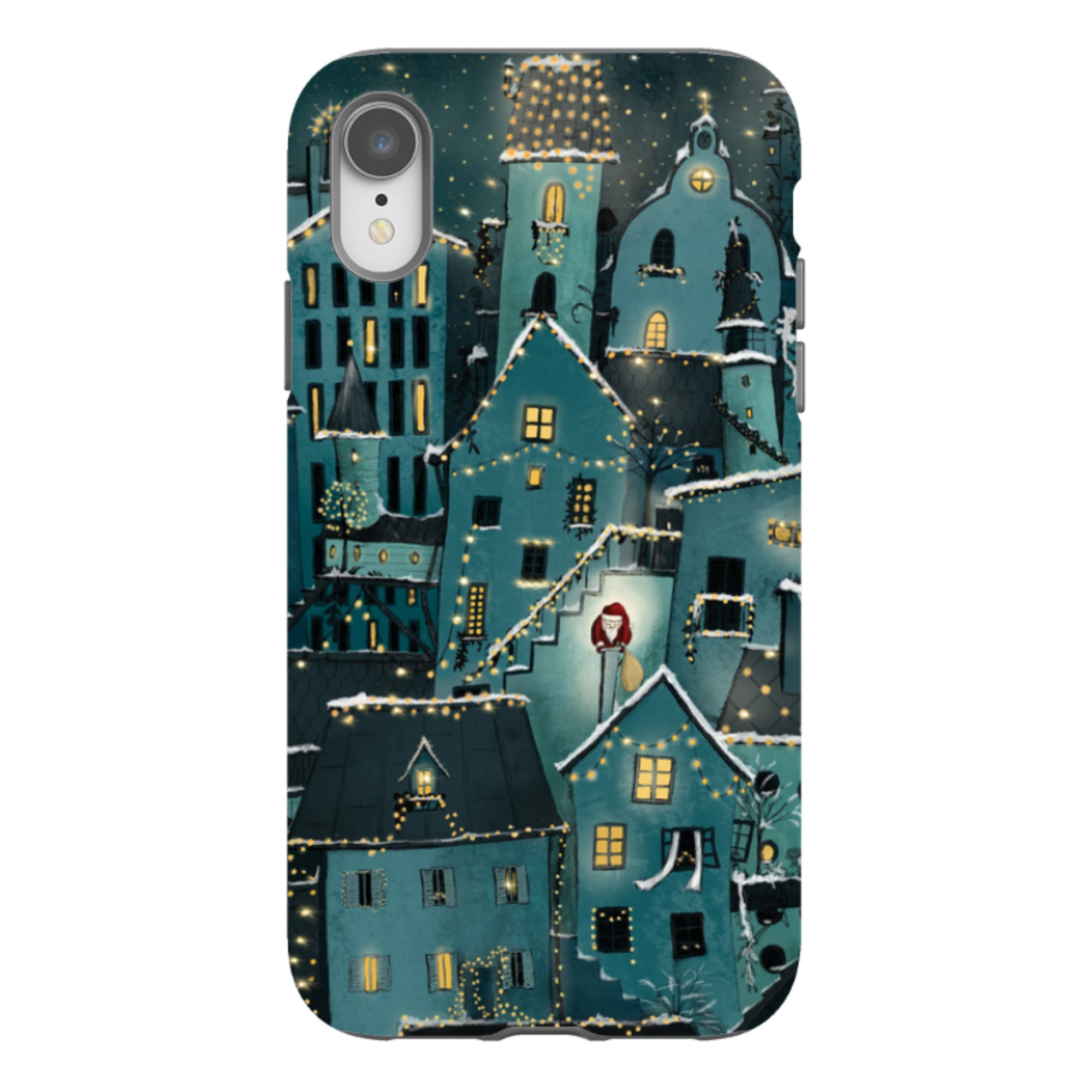 iPhone Tough Case - Citywinkles Blue By Maja Lindberg