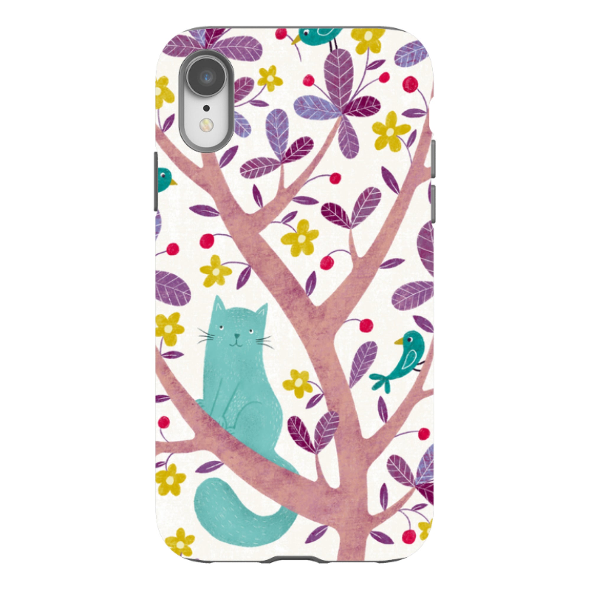 iPhone Tough Case - Cat And Bird By Suzy Taylor