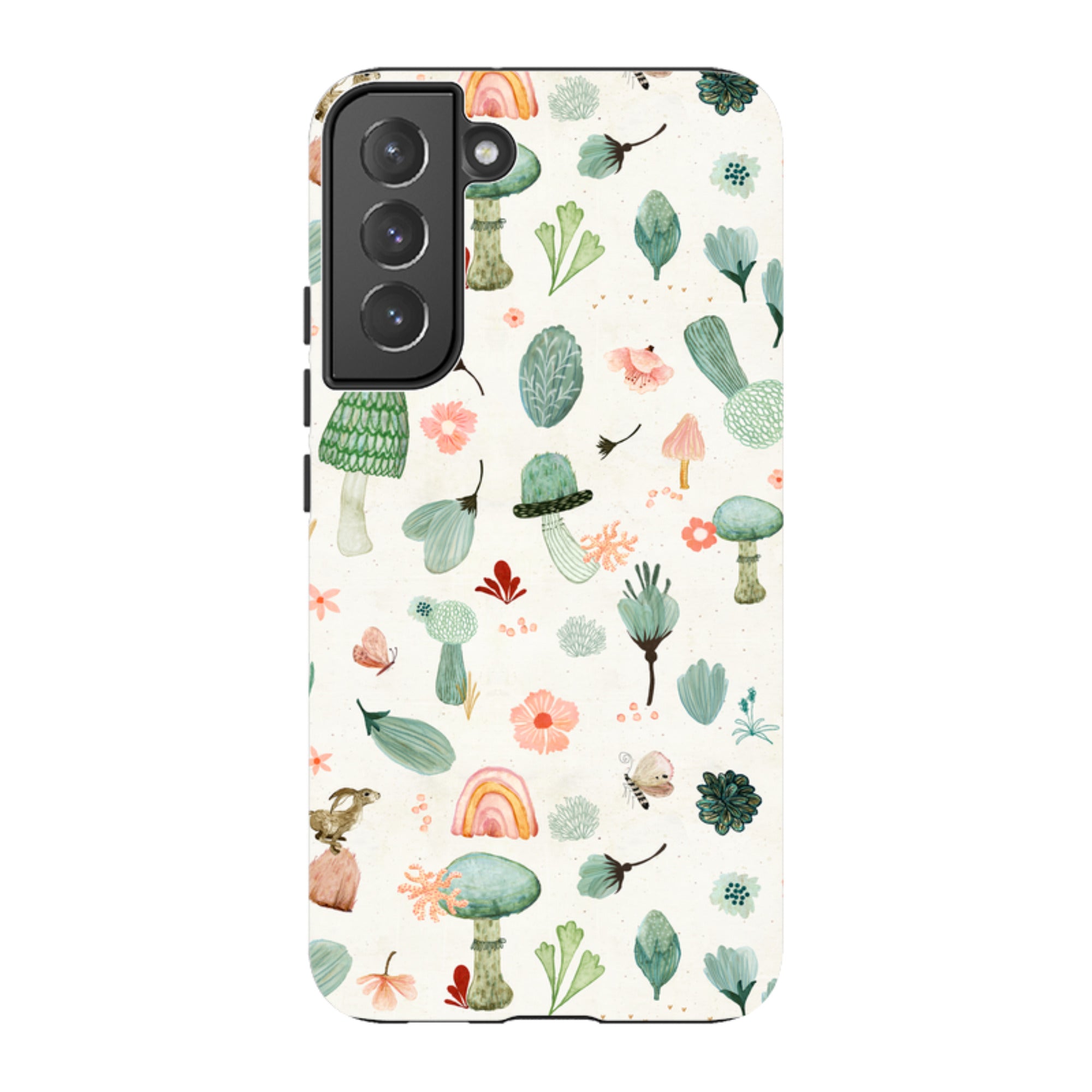 Samsung Tough Case - Mushroom World Cream By Katherine Quinn