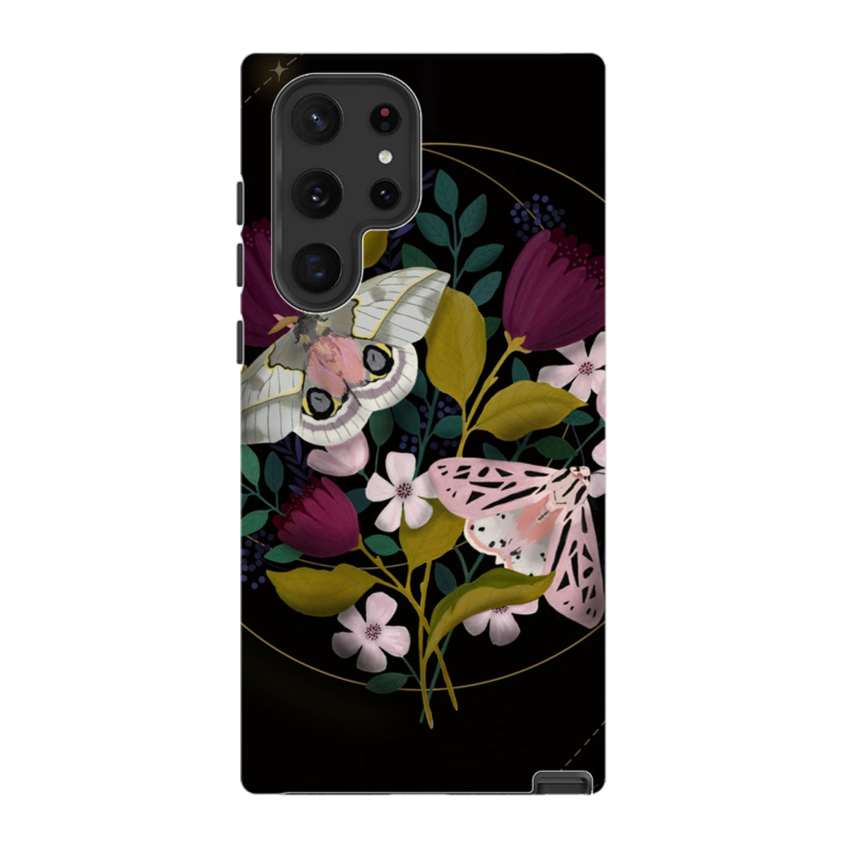 Samsung Tough Case - Moon Moths By Bex Parkin