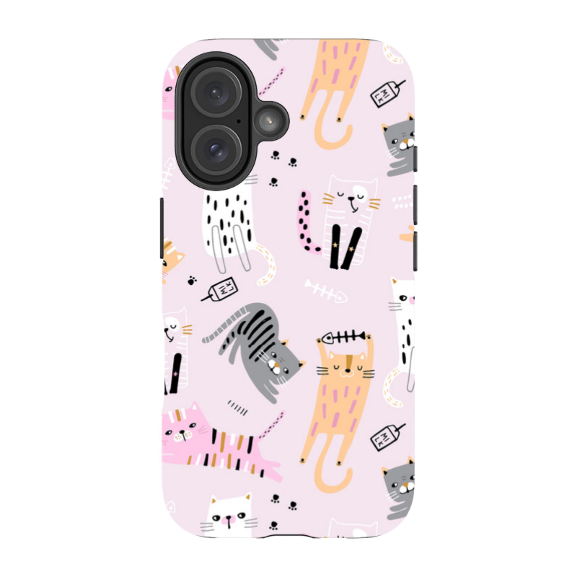iPhone MagSafe Tough Case - Cat and Bone Pink