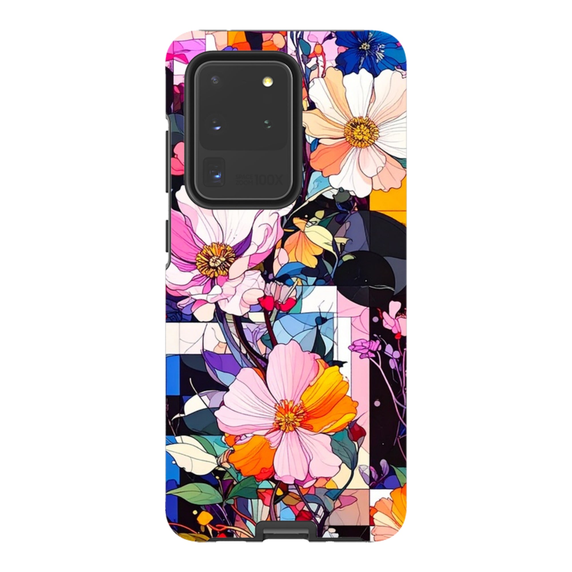 Samsung Tough Case - Block Floral