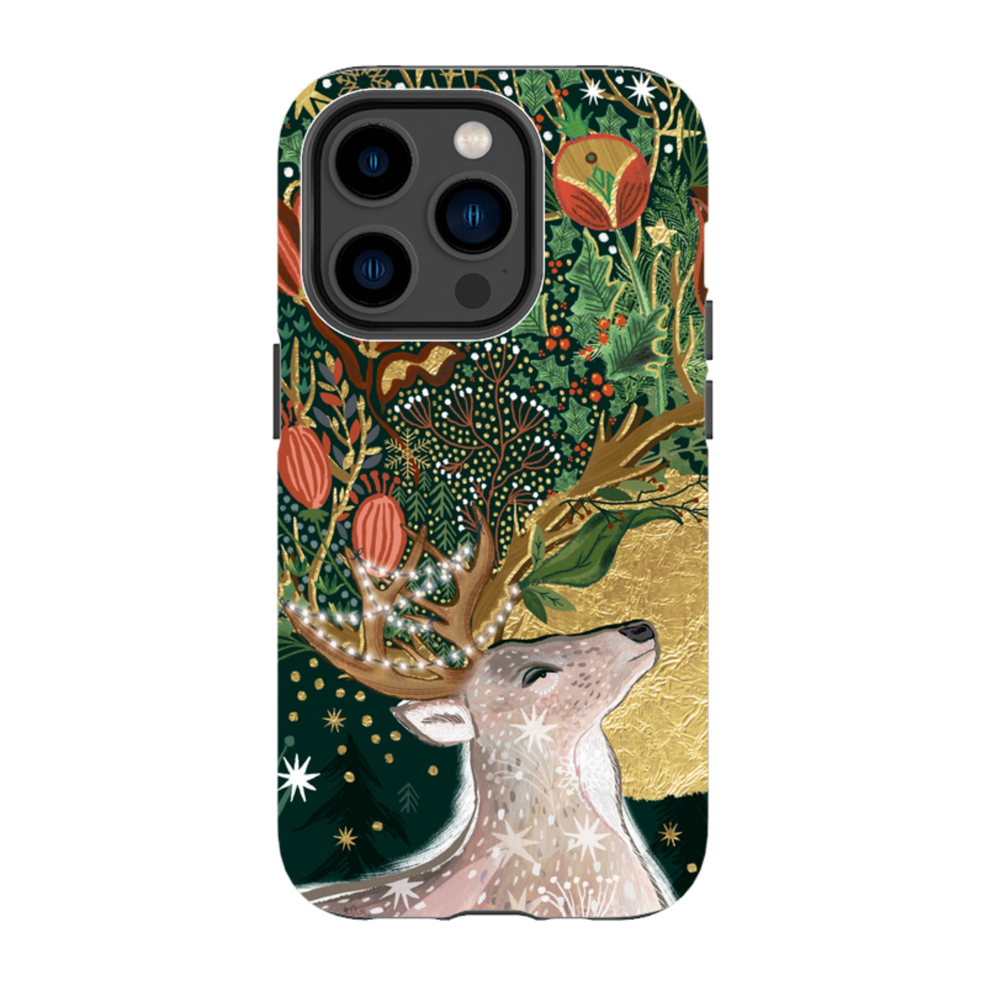 iPhone MagSafe Tough Case - Winter Deer I By Emma Frances Grant