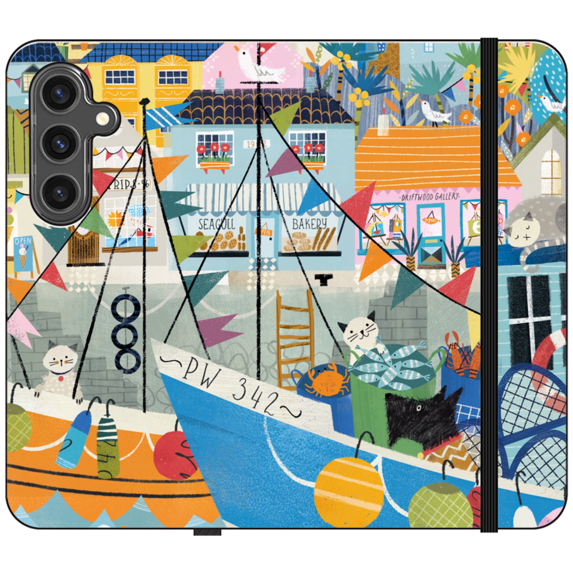 Night Harbour Wallet Case By Ali Brookes