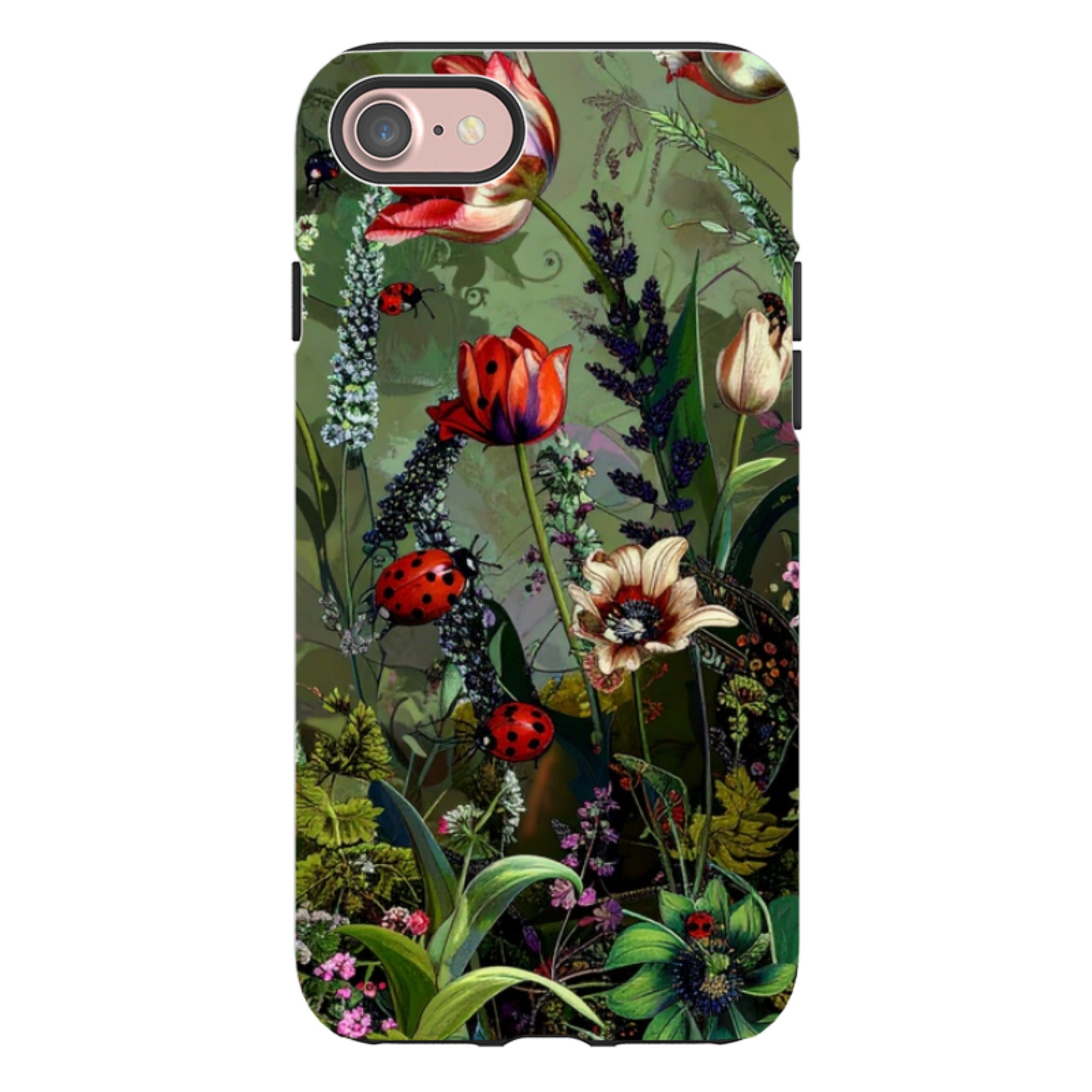 iPhone Tough Case - Green Vyne Ladybirds