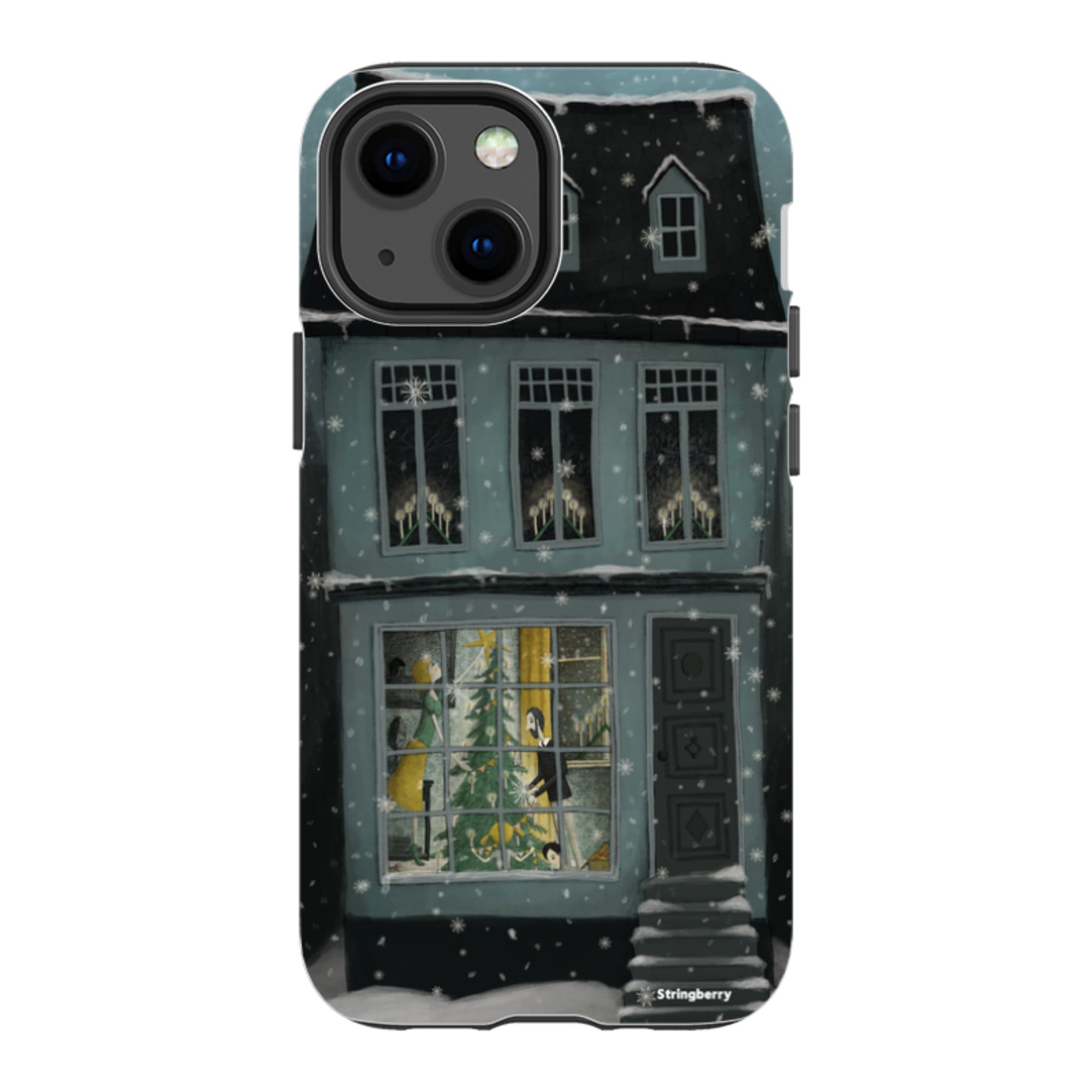iPhone Tough Case - Christmas House By Maja Lindberg