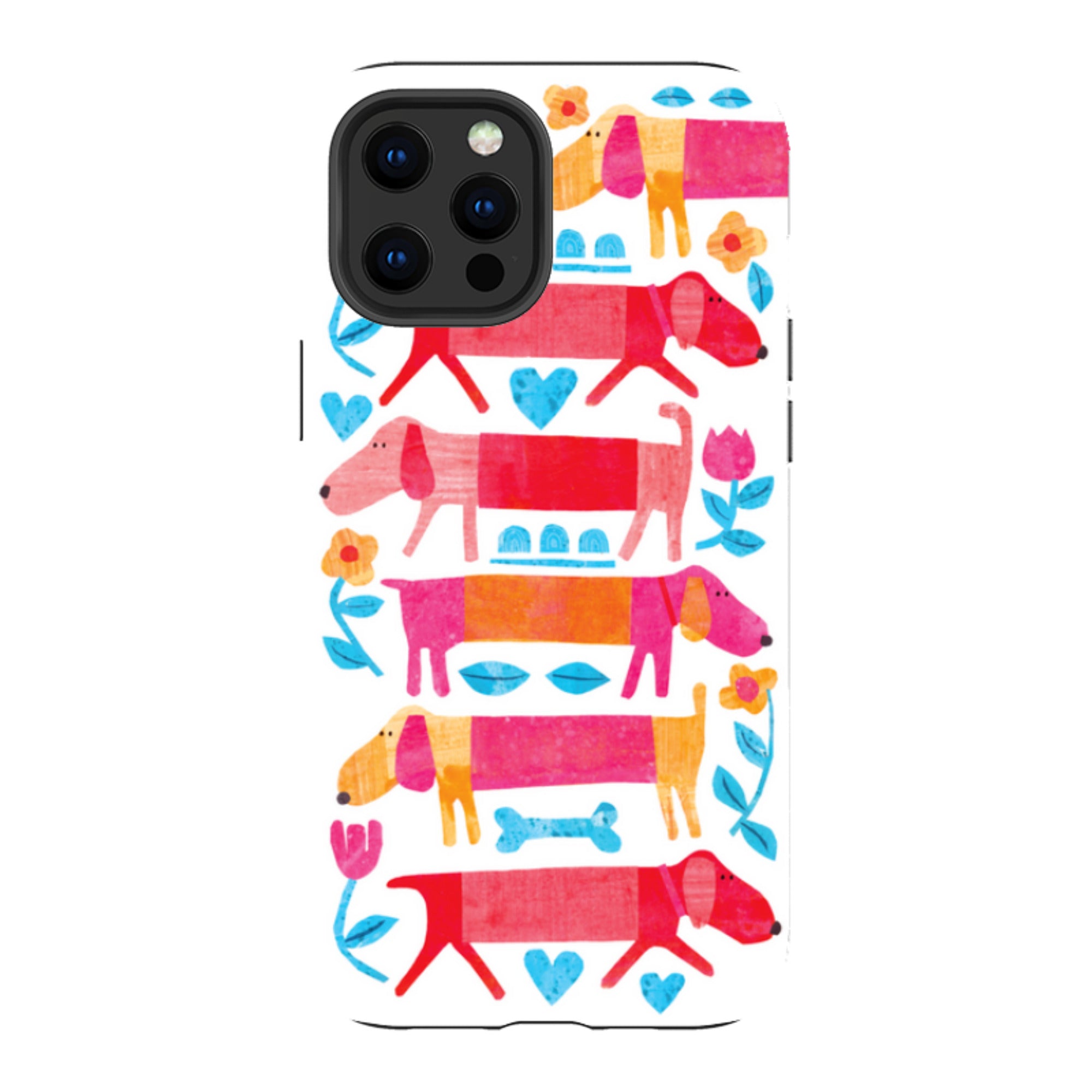 iPhone Tough Case - Sausage Dog By Tracey English