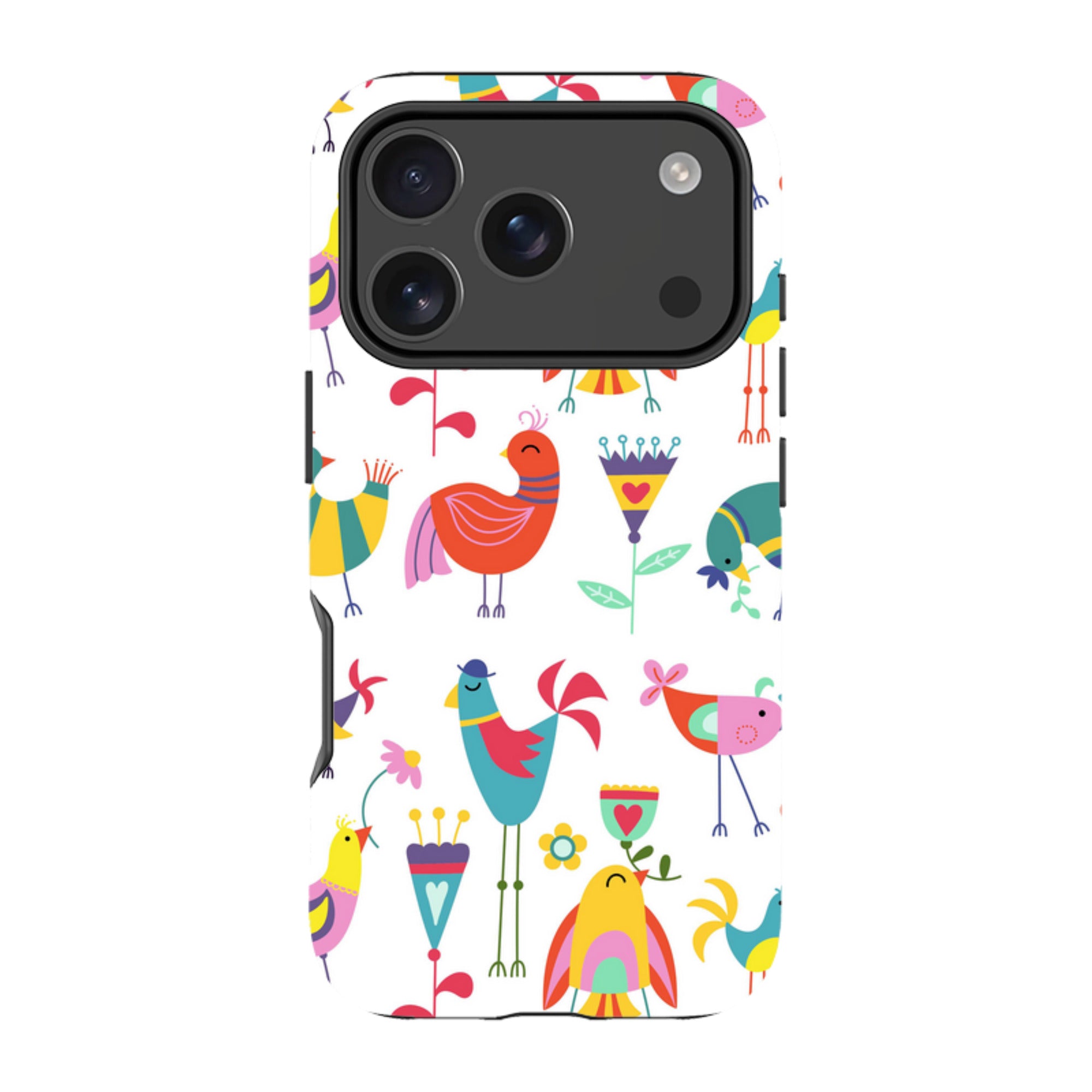 iPhone Tough Case - Folky Birds By Suzy Taylor