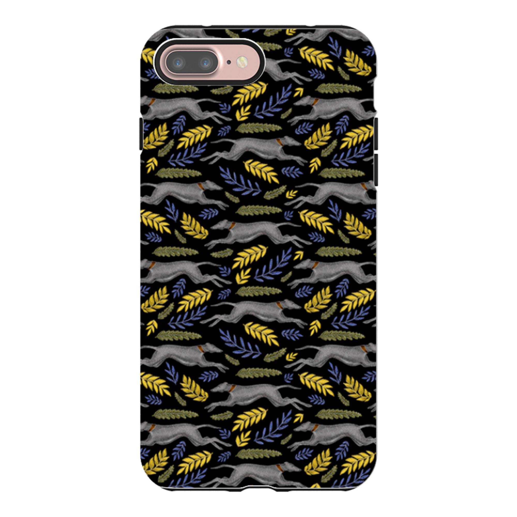 iPhone Tough Case - Greyhound Pattern By Catherine Rowe