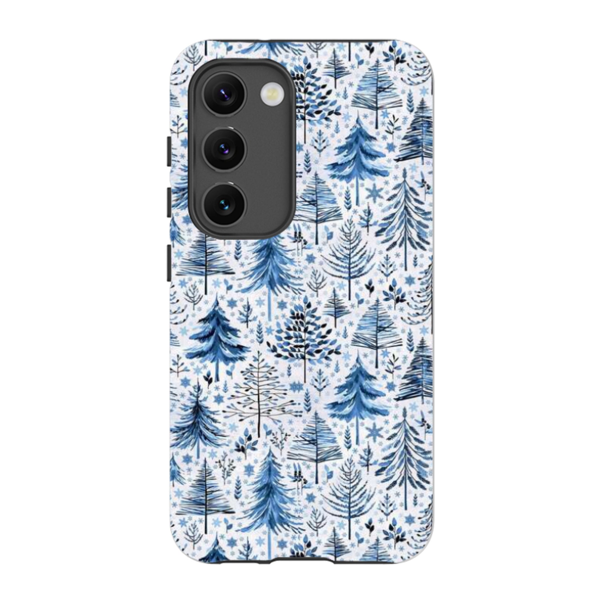 Samsung Tough Case - Blue Xmas Trees By Elisabeth Haager