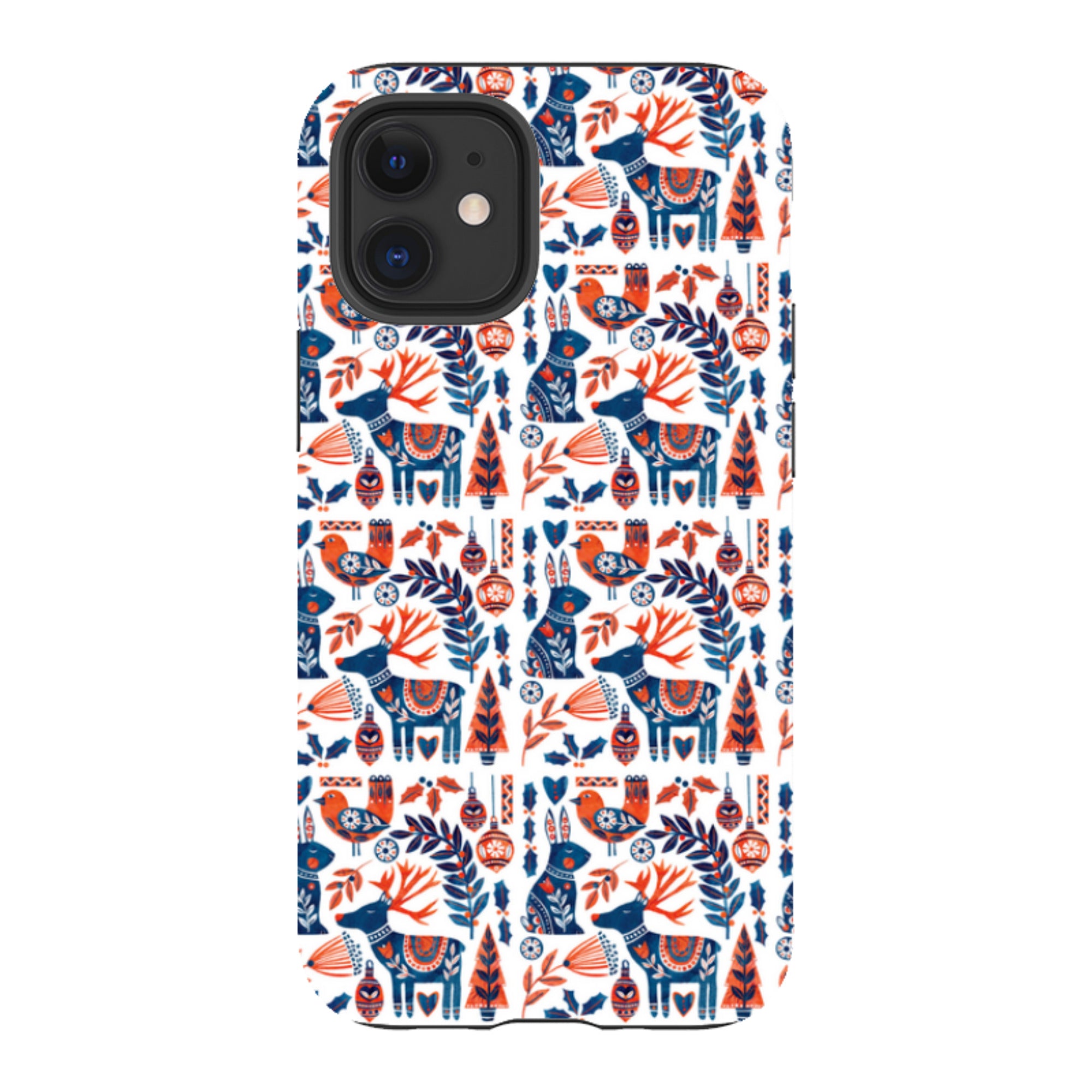 iPhone Tough Case - Scandi Animals By Tracey English