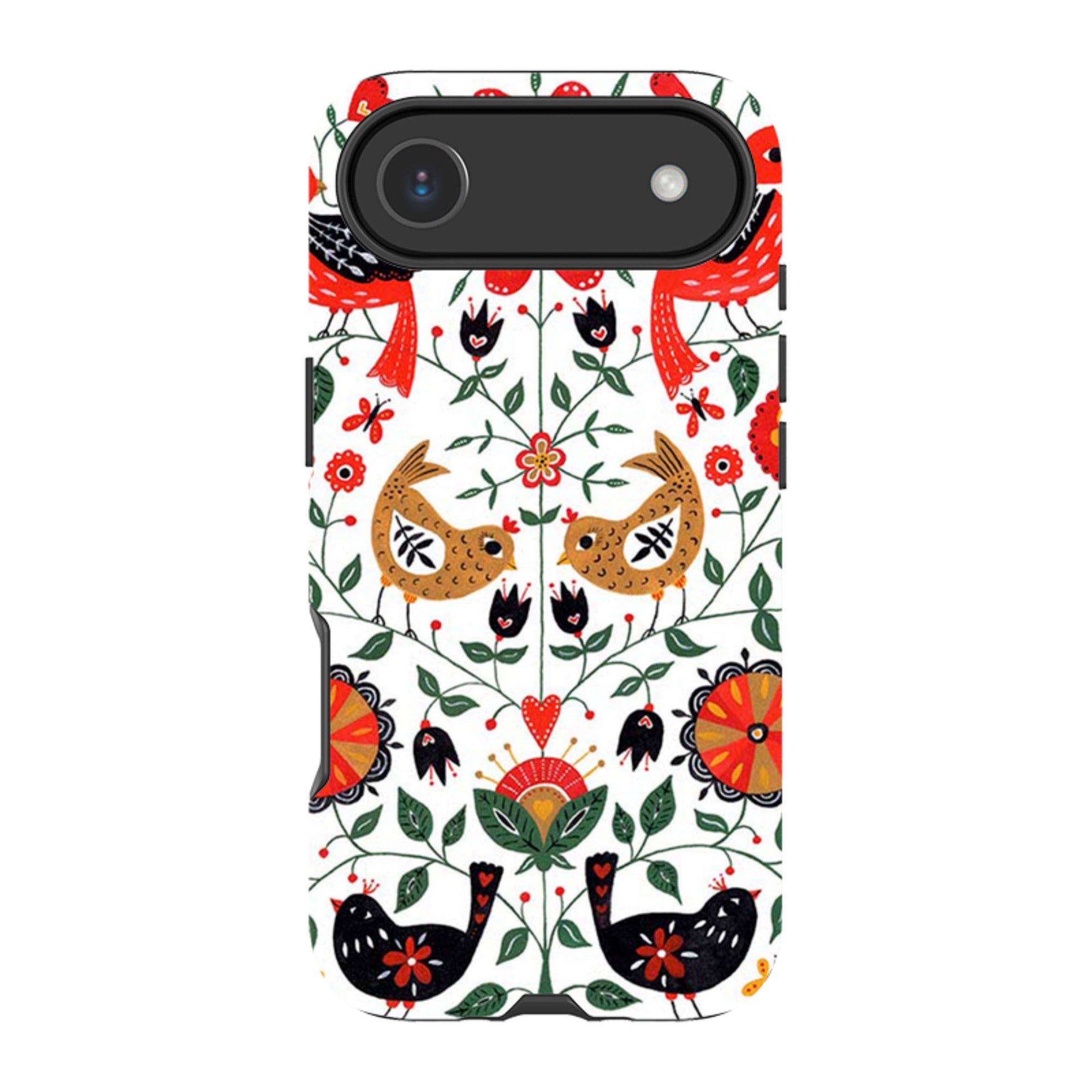 iPhone Tough Case - Birds And florals By Suzy Taylor