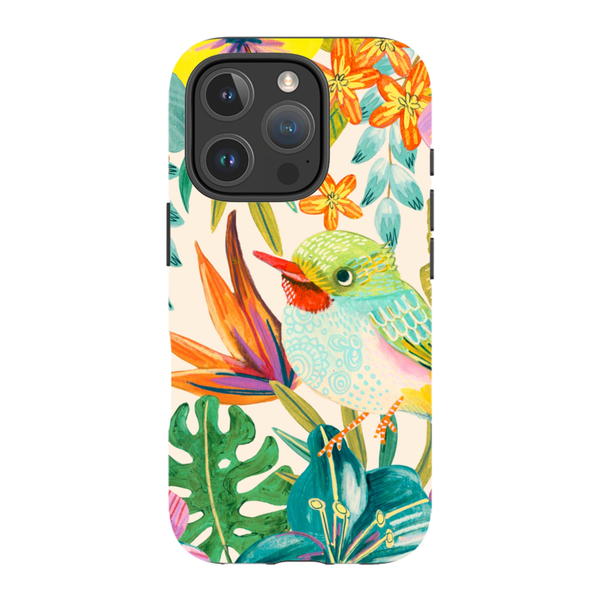 iPhone Tough Case - Tropical Bird II By Caroline Bonne Muller