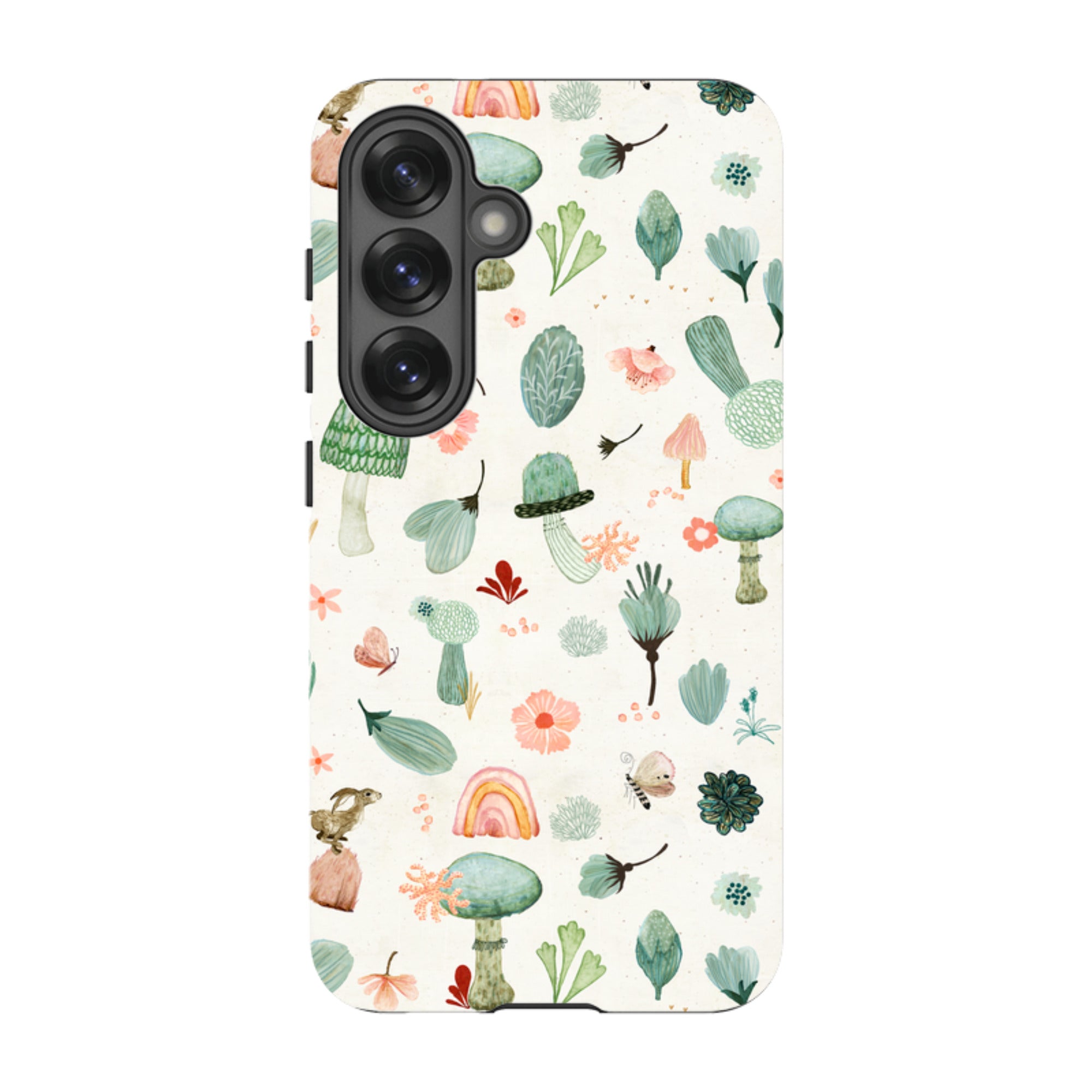 Samsung Tough Case - Mushroom World Cream By Katherine Quinn