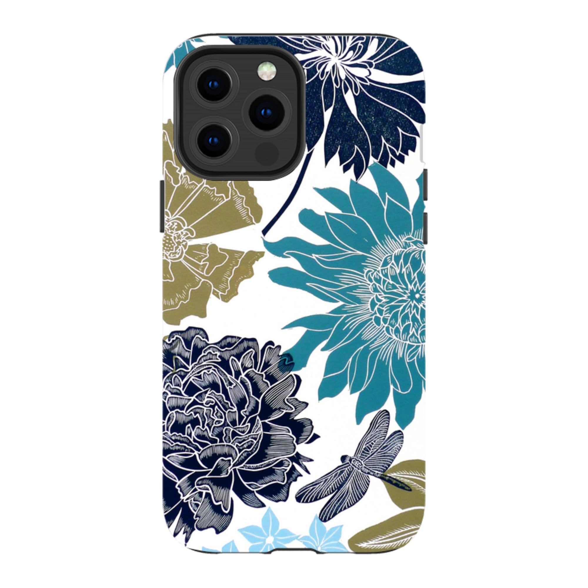 iPhone Tough Case - Cottage Garden Drangonfly By Kate Heiss